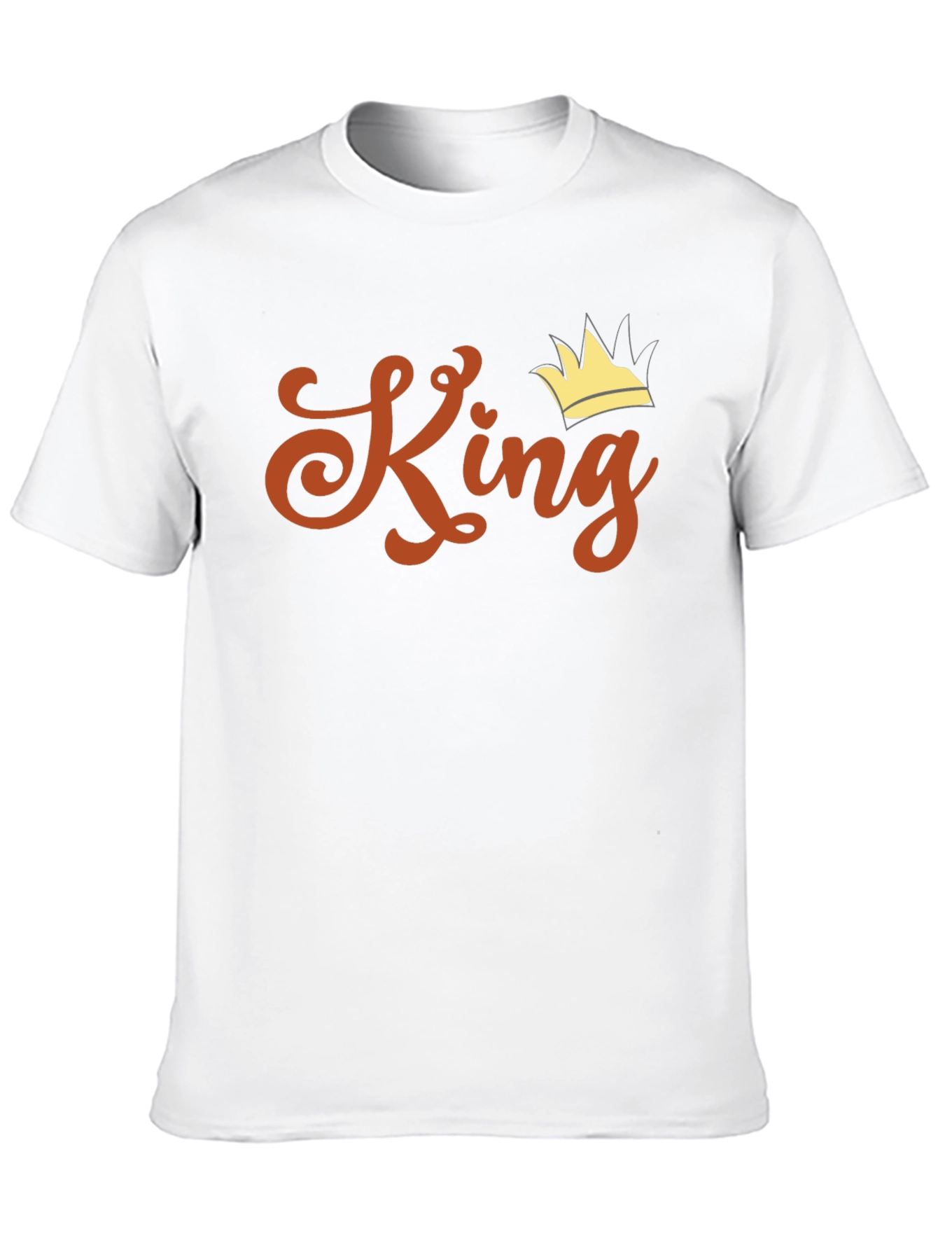 King Crown Graphic Print Black T-Shirt