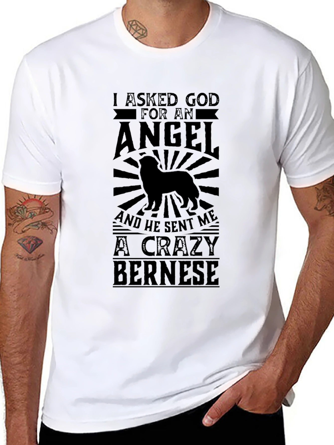 Crazy Bernese Dog T-Shirt - Unique Pet Lover Gift