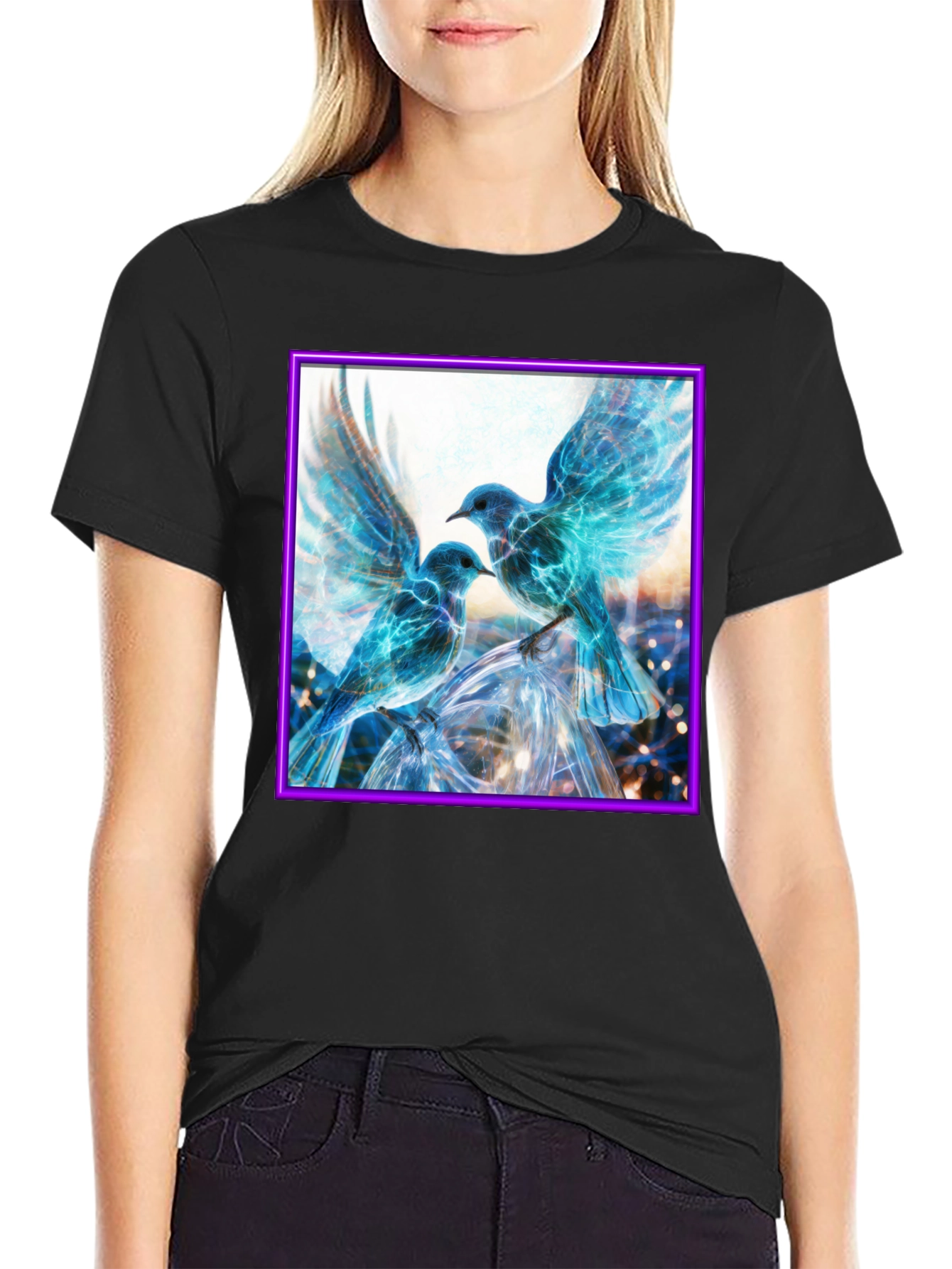 Electric Blue Bird T-Shirt