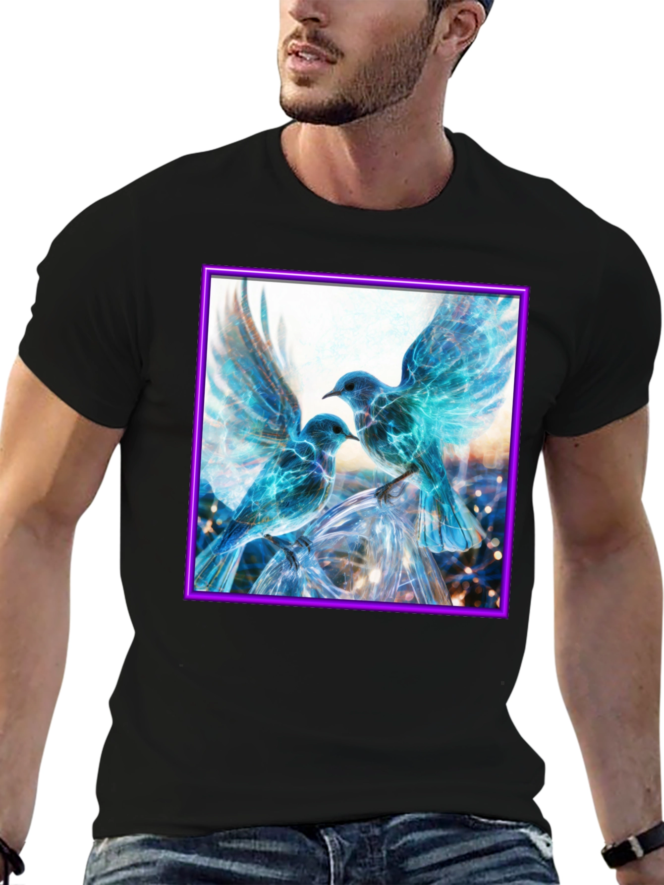 Electric Blue Bird T-Shirt