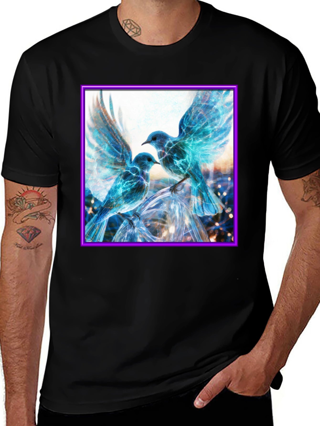 Electric Blue Bird T-Shirt