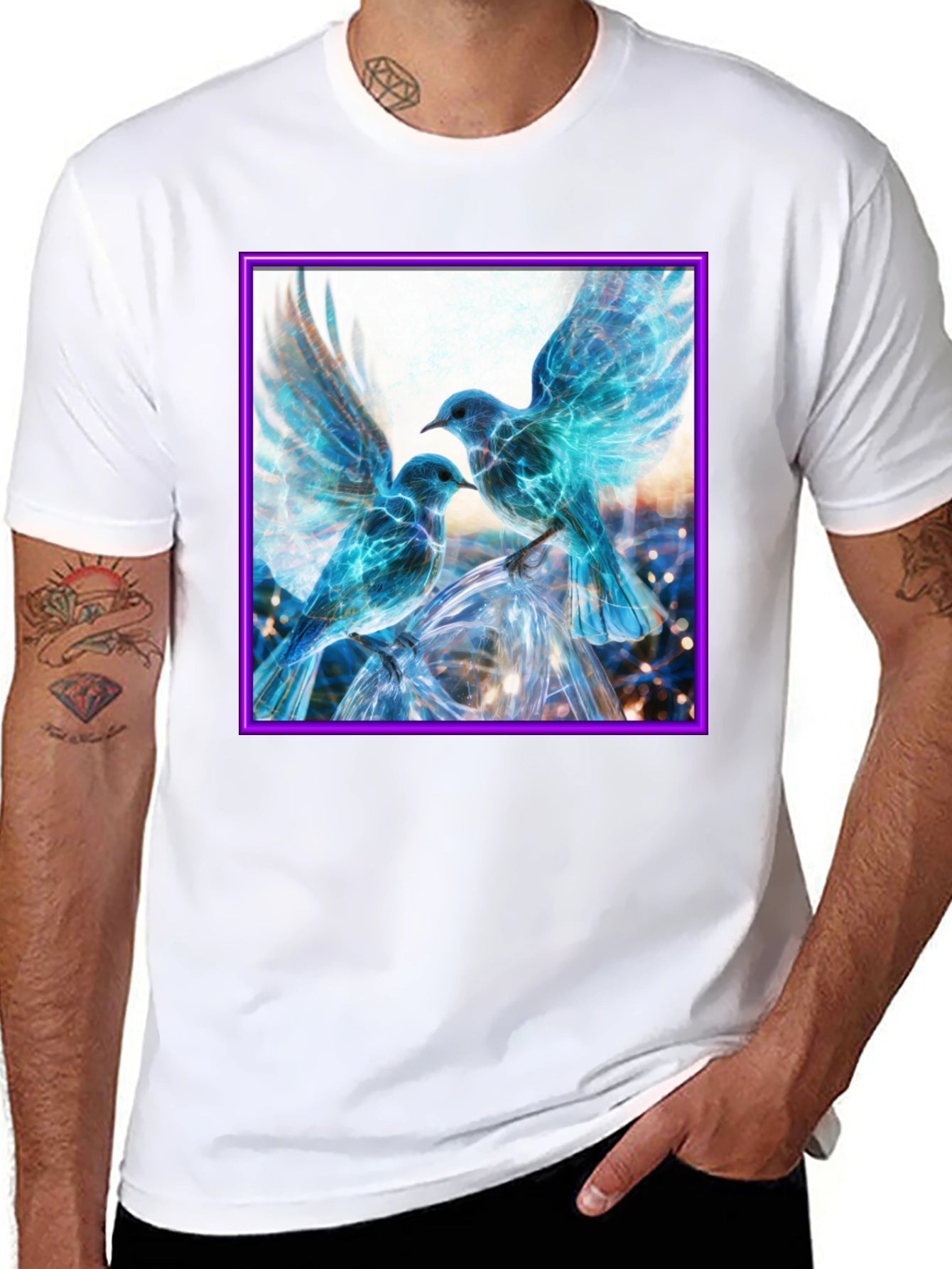 Electric Blue Bird T-Shirt