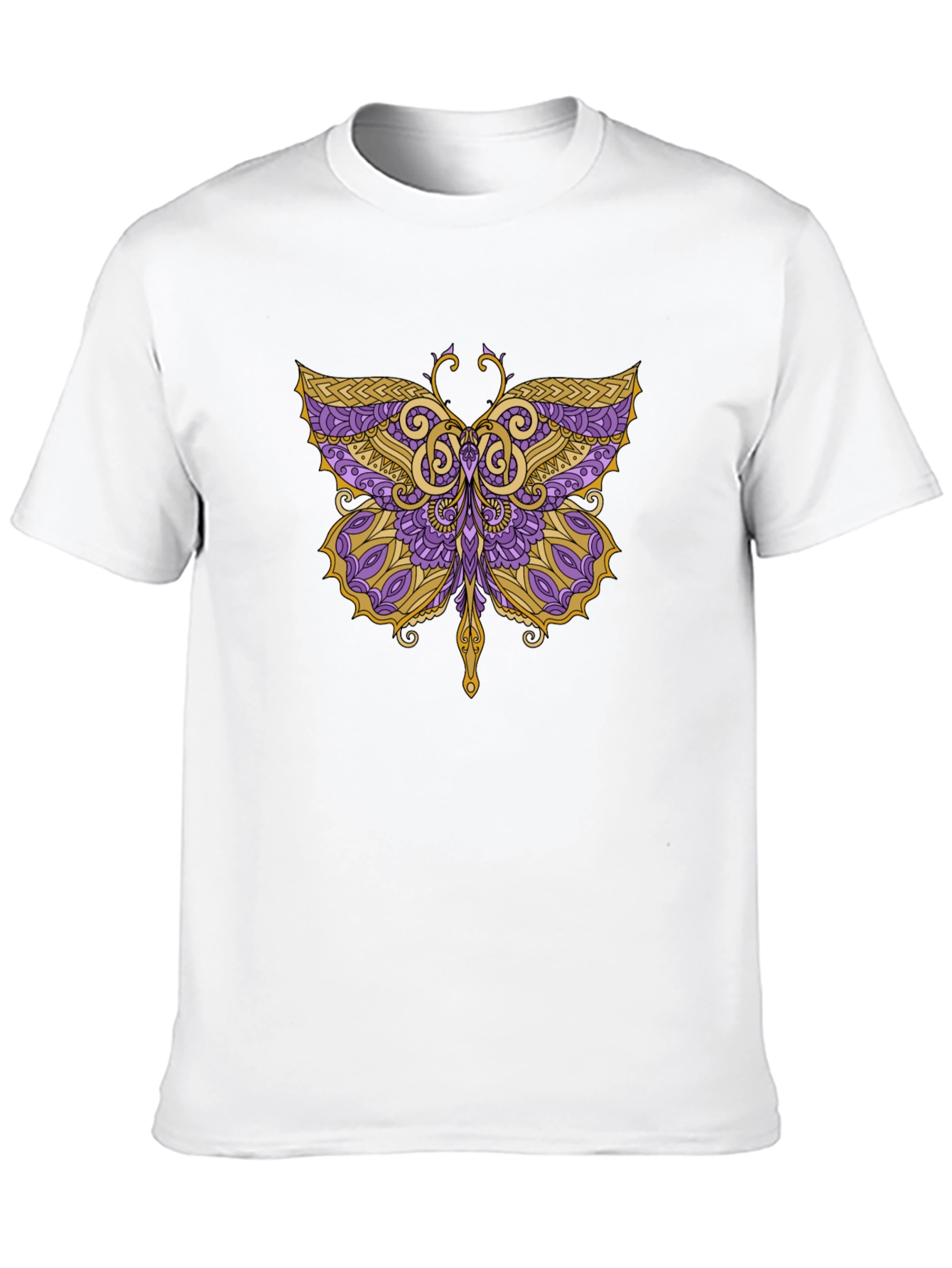 Butterfly Graphic Tee - Black Cotton Blend