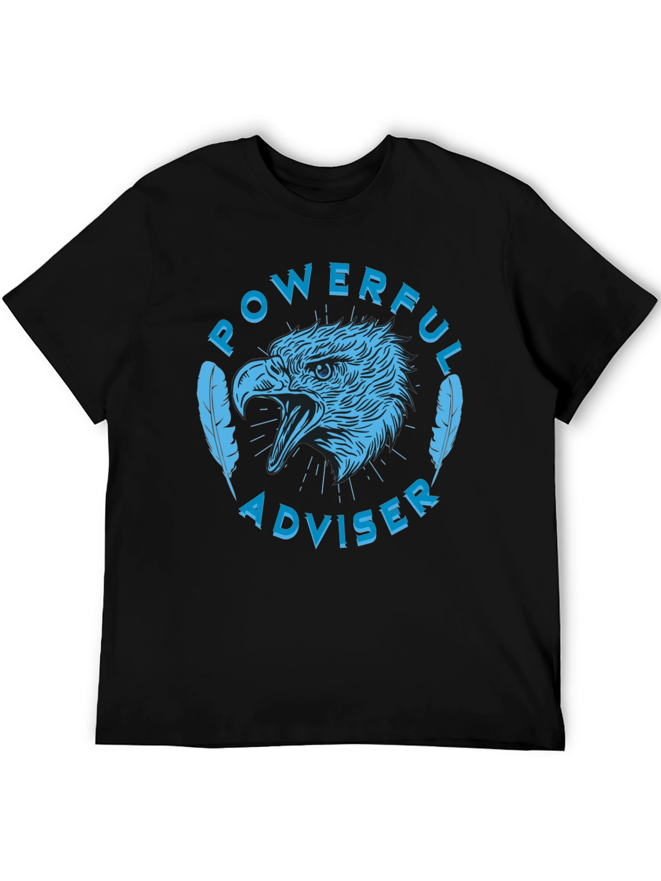 Powerful Adviser Eagle Graphic Tee - Black