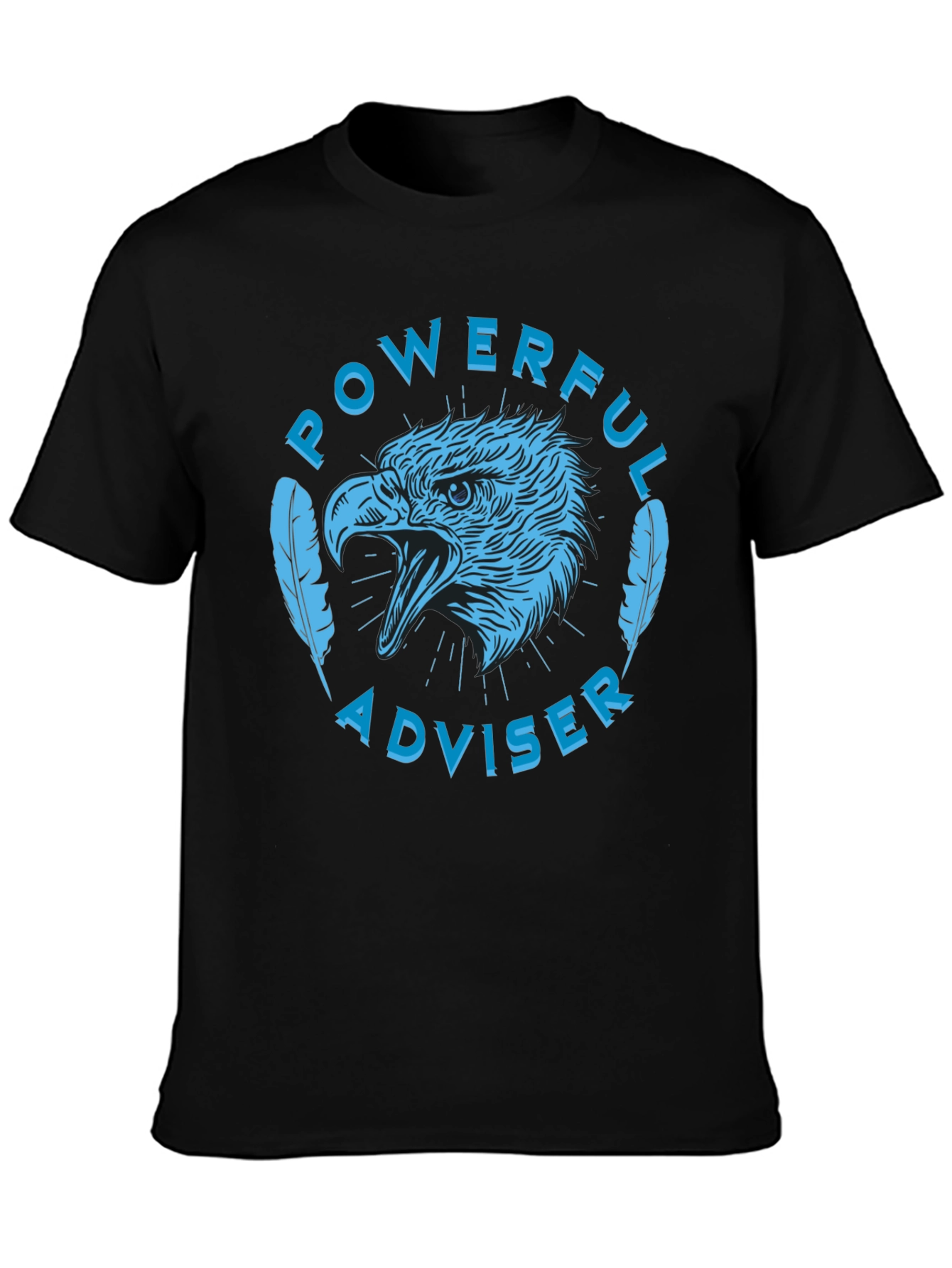 Powerful Adviser Eagle Graphic Tee - Black