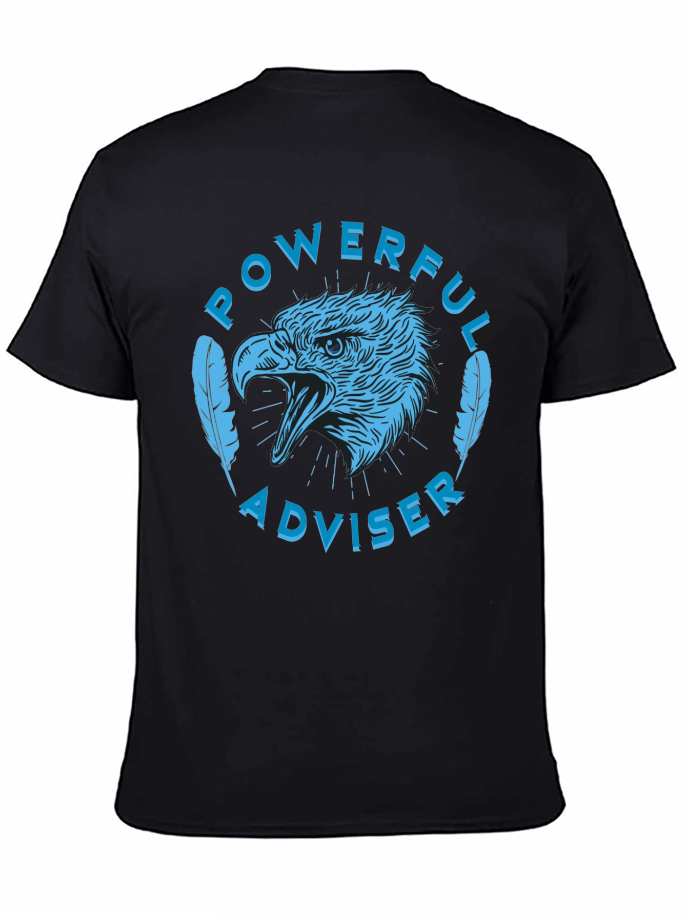 Powerful Adviser Eagle Graphic Tee - Black