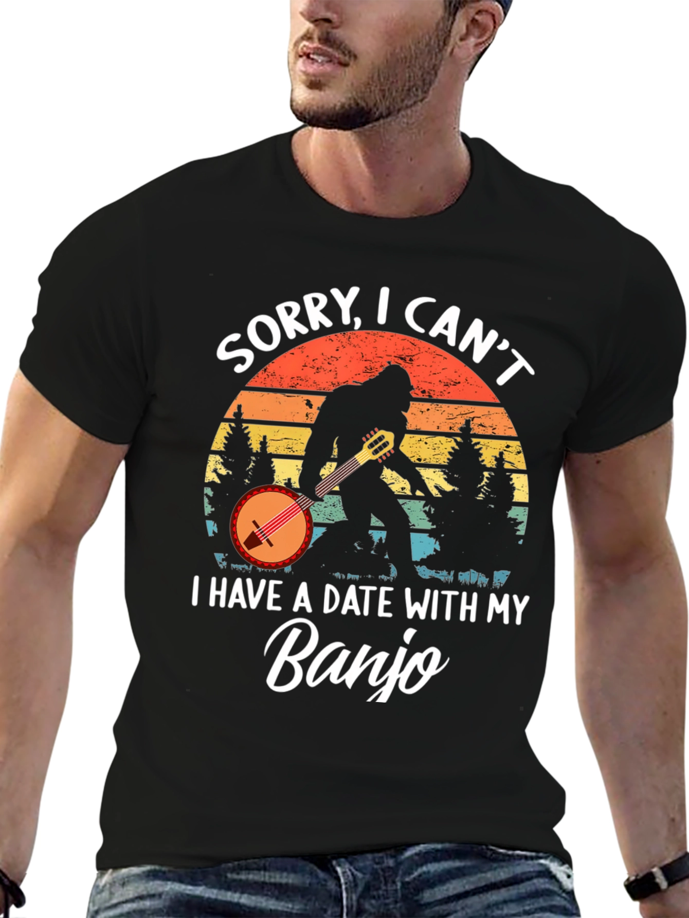 Sorry I Cant. Banjo T-Shirt
