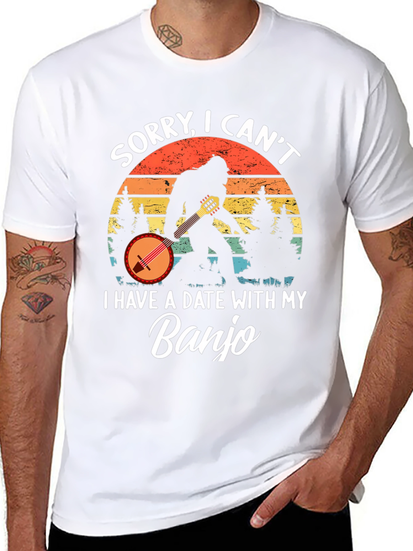 Sorry I Cant. Banjo T-Shirt