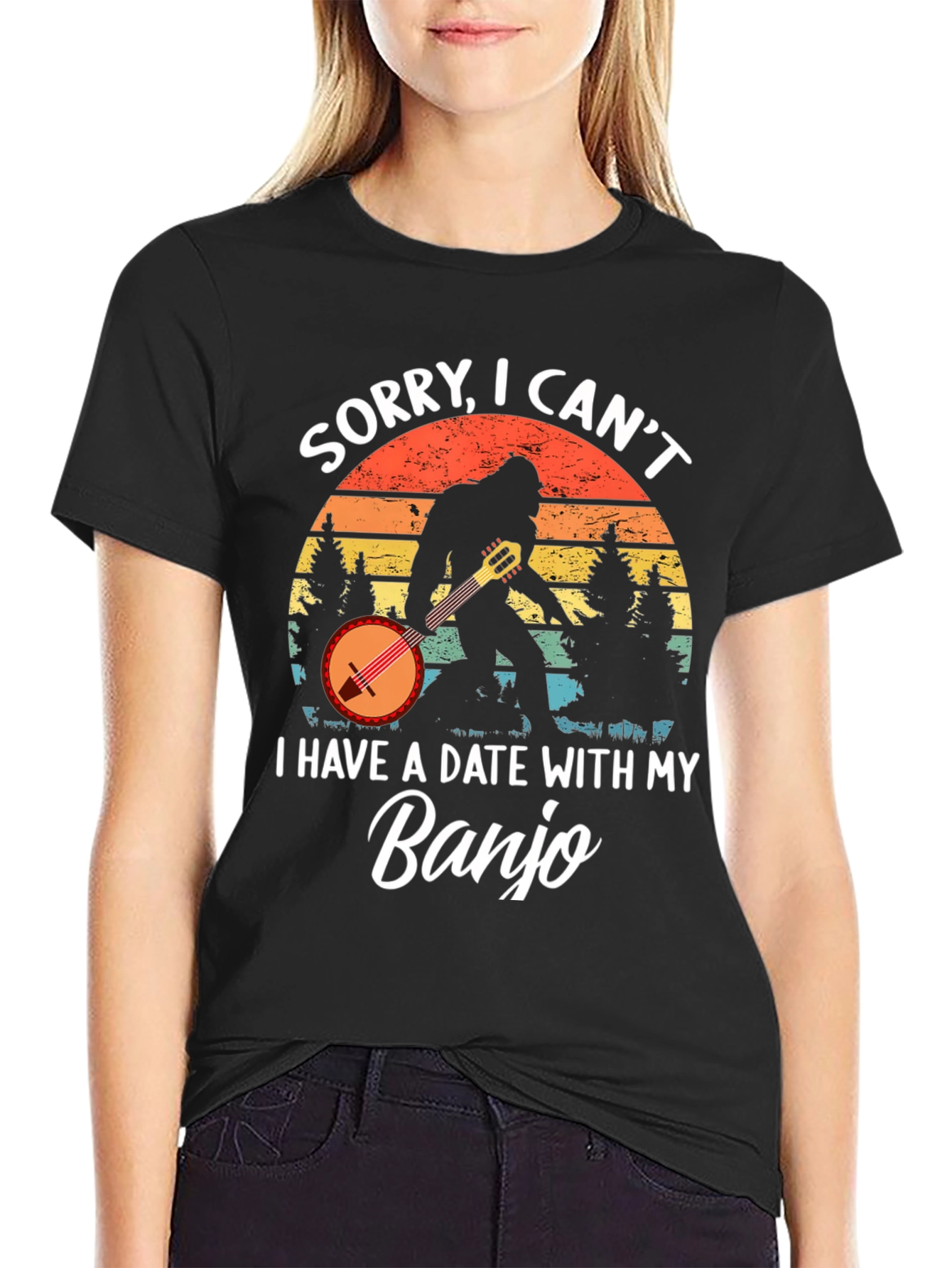 Sorry I Cant. Banjo T-Shirt