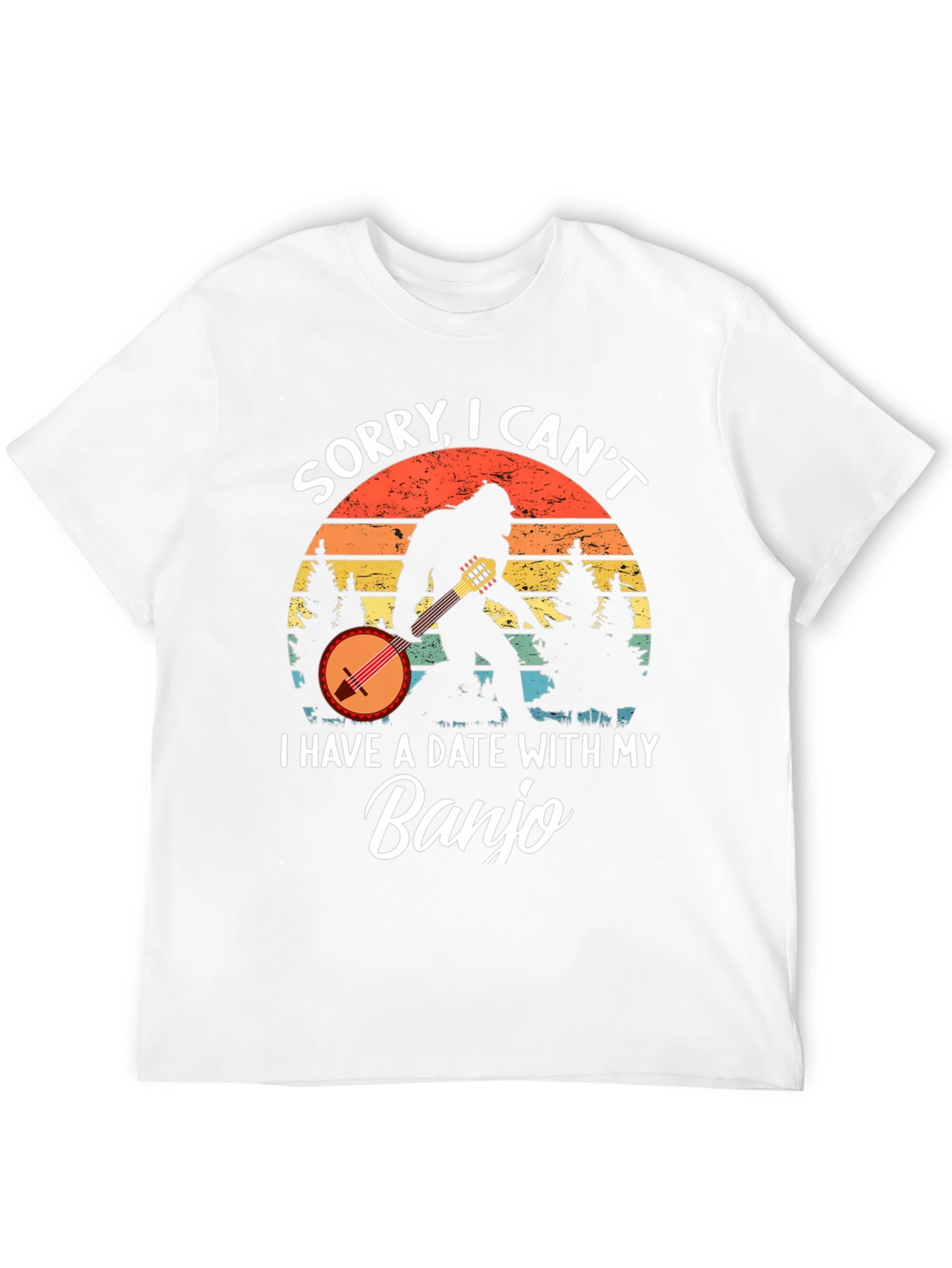 Sorry I Cant. Banjo T-Shirt