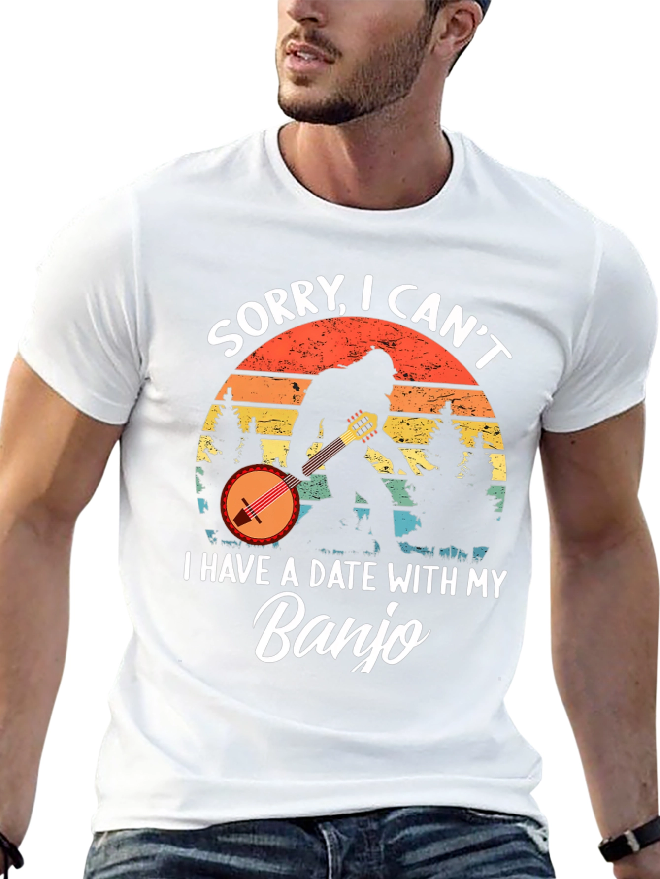 Sorry I Cant. Banjo T-Shirt