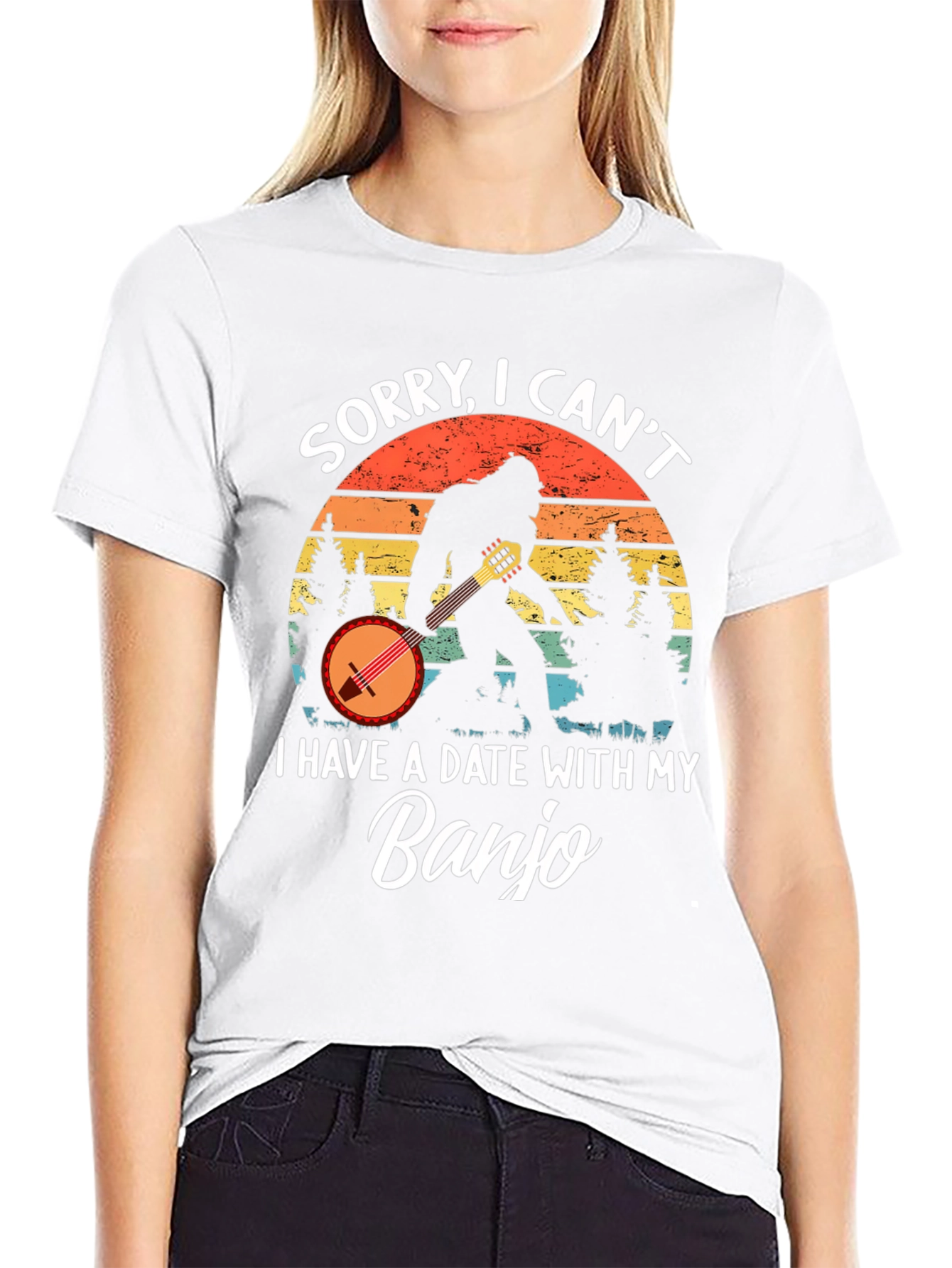Sorry I Cant. Banjo T-Shirt