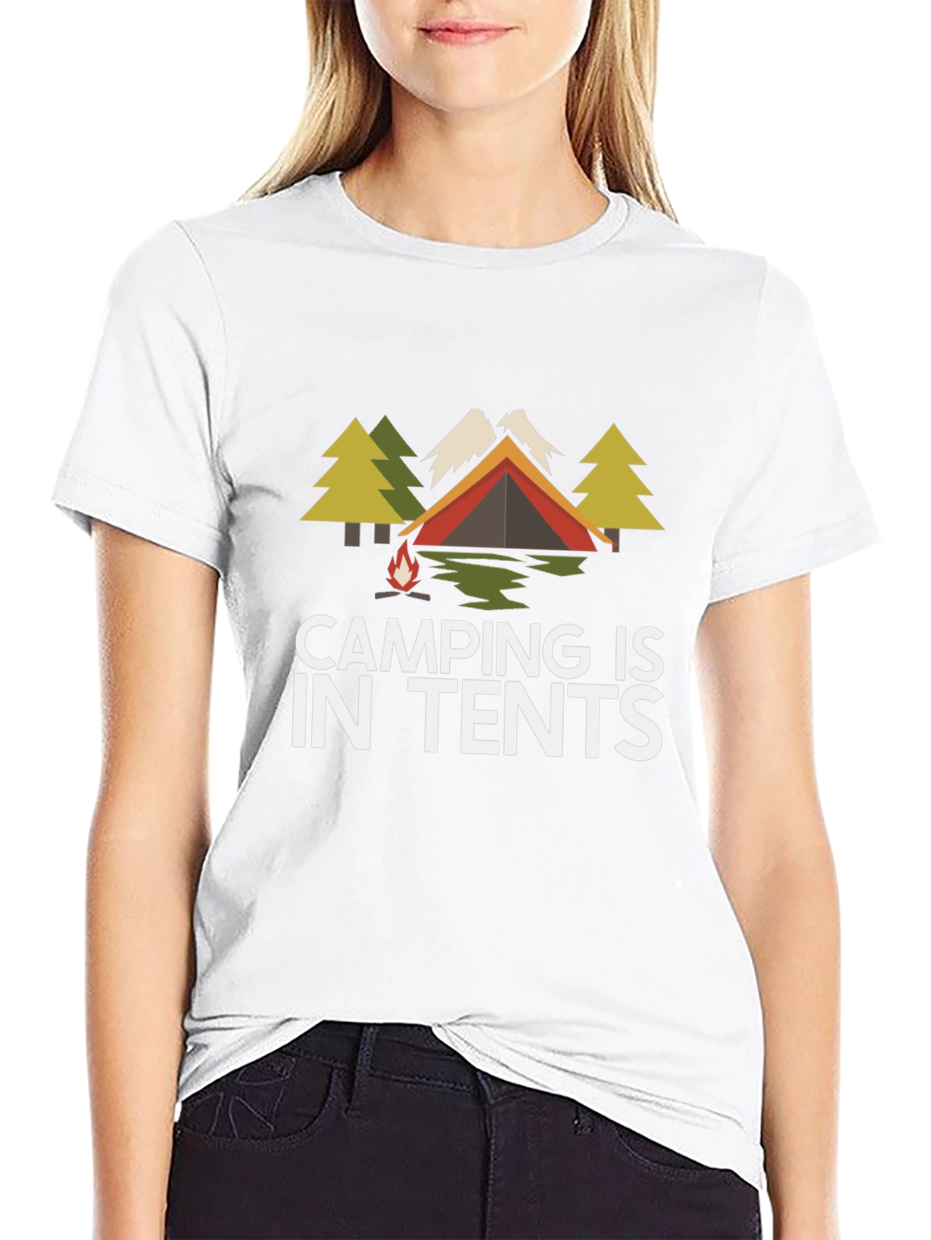 Camping Is In Tents Graphic Tee