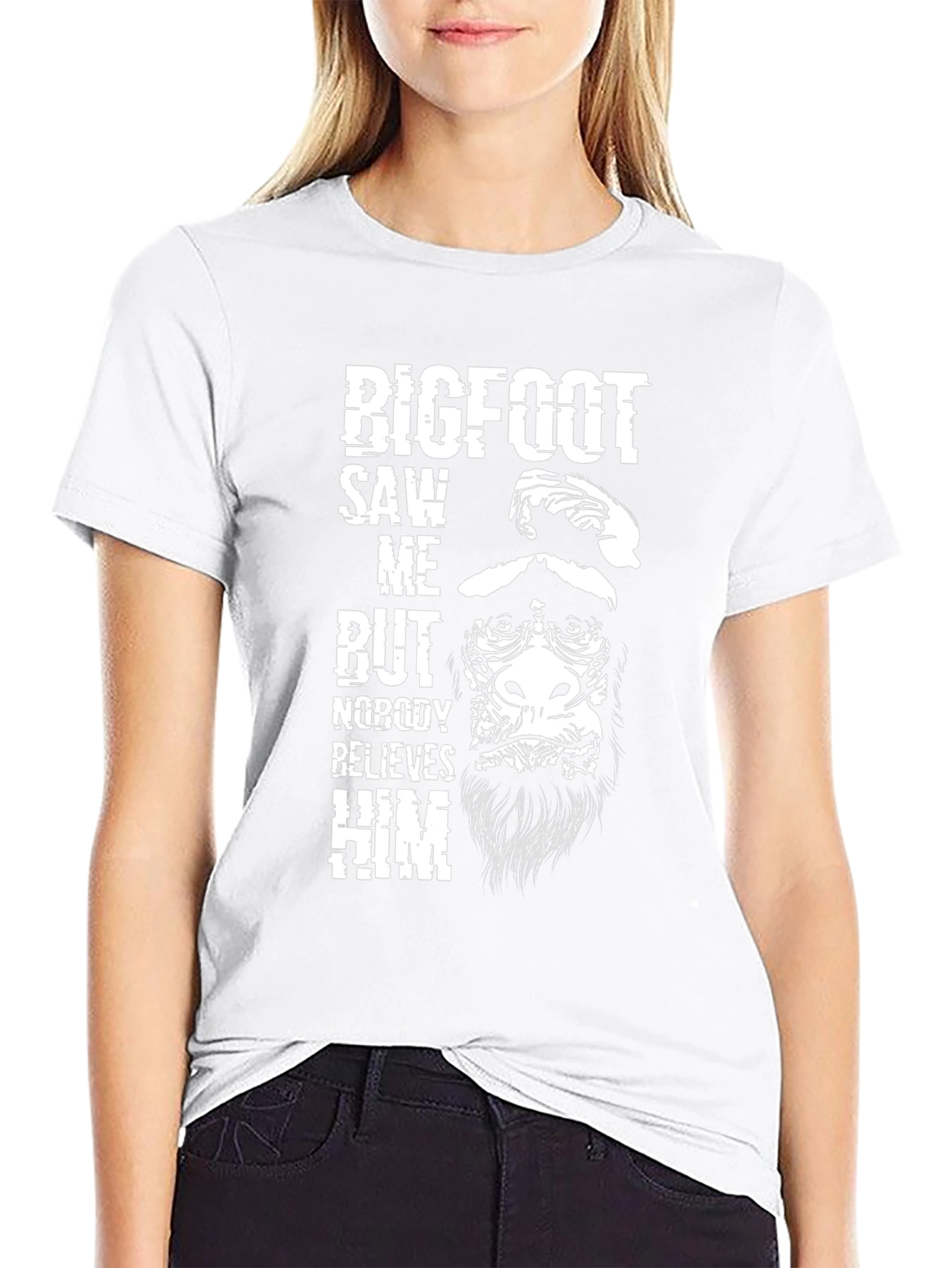 Bigfoot Saw Me T-Shirt - Funny Sasquatch Believer Tee