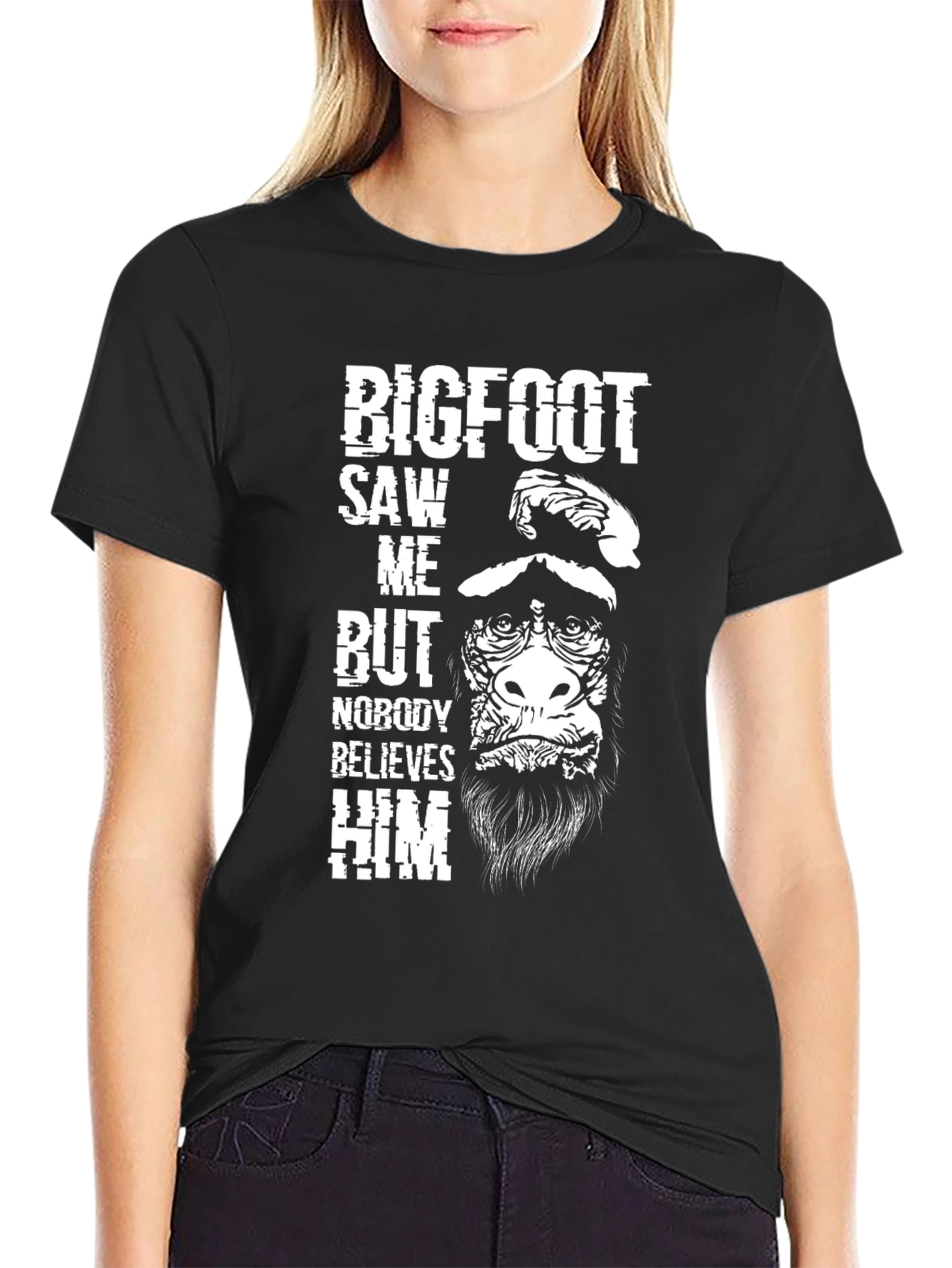 Bigfoot Saw Me T-Shirt - Funny Sasquatch Believer Tee