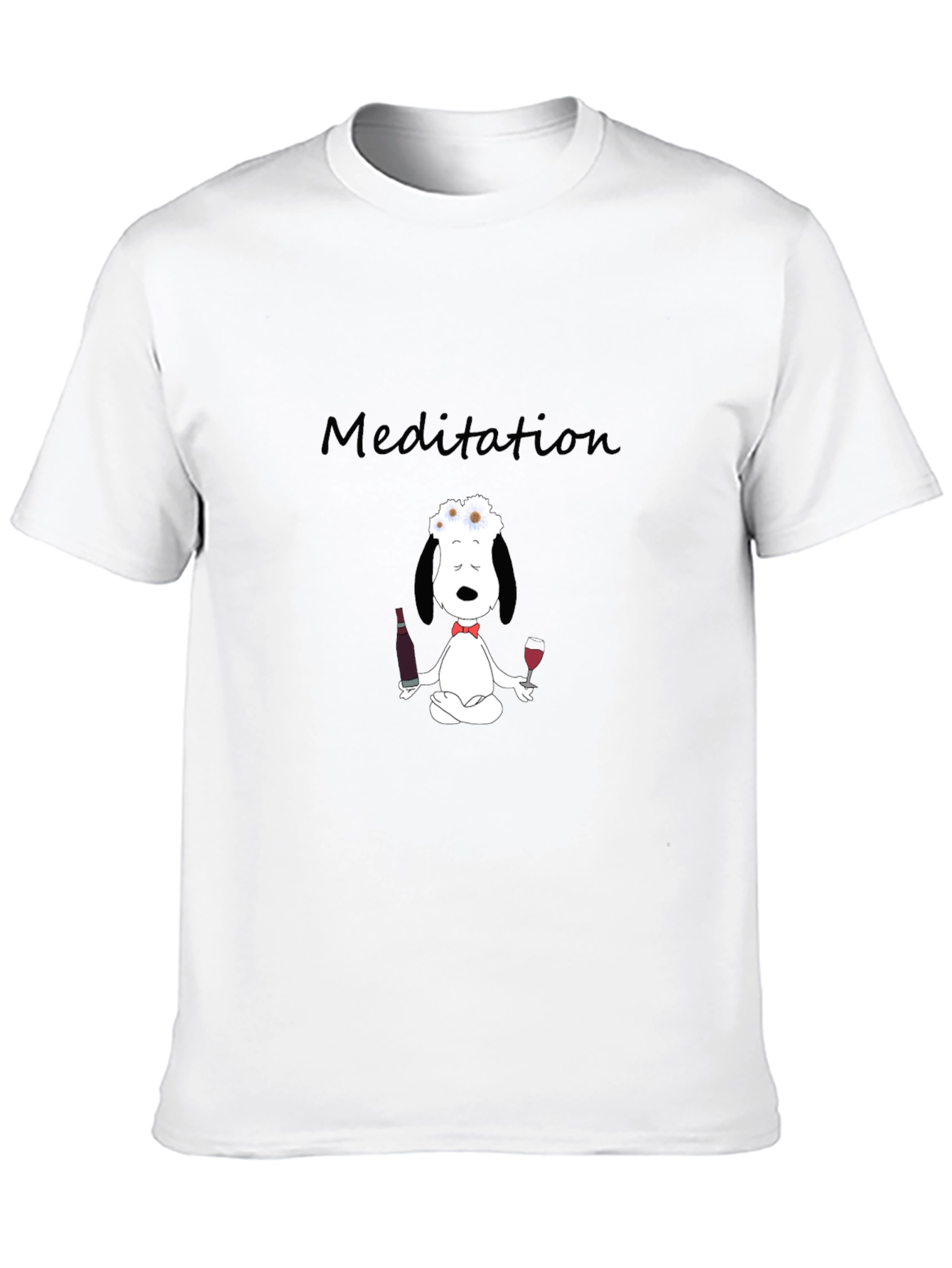 Meditation Snoopy Wine Lover T-Shirt