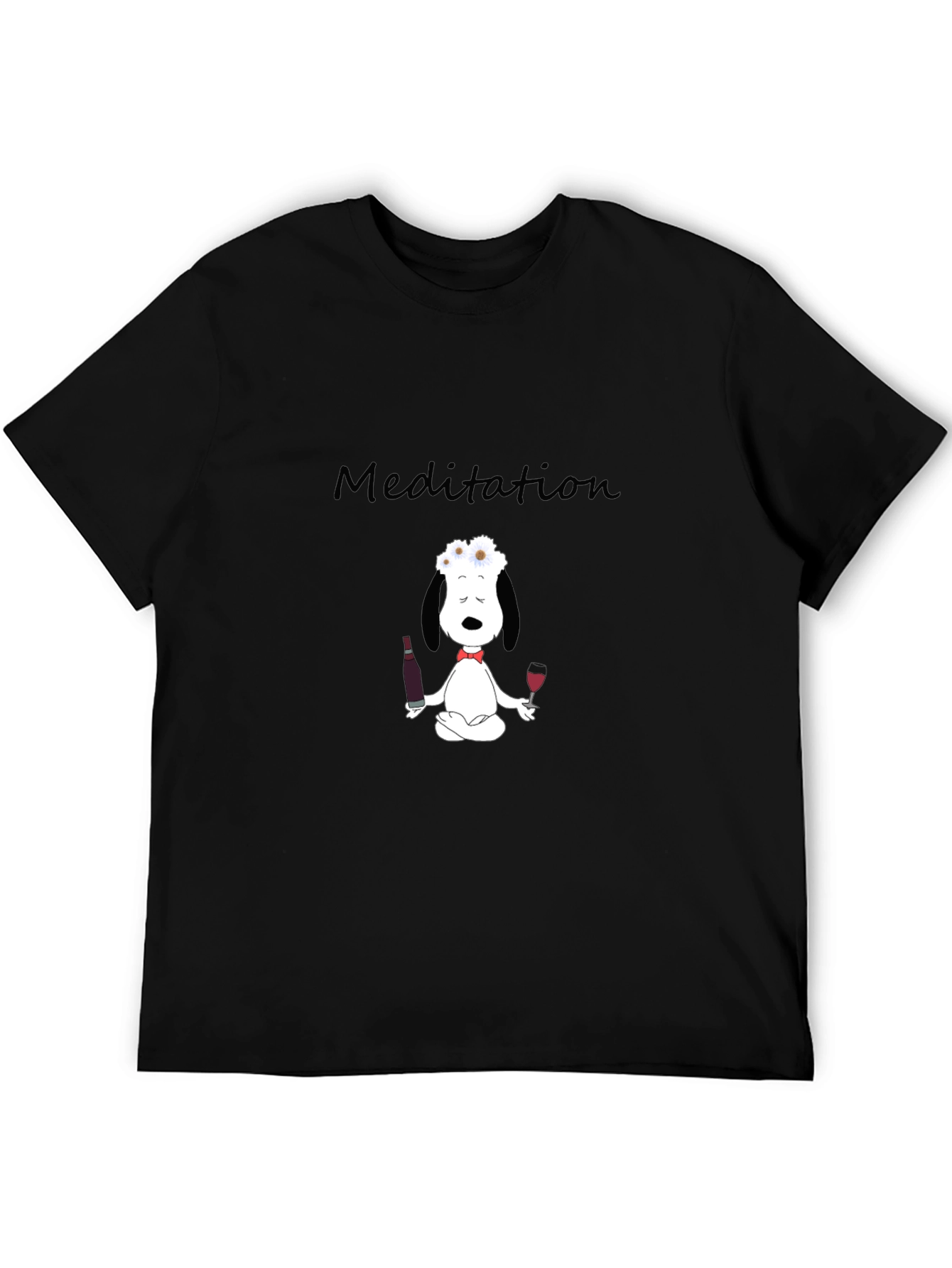 Meditation Snoopy Wine Lover T-Shirt