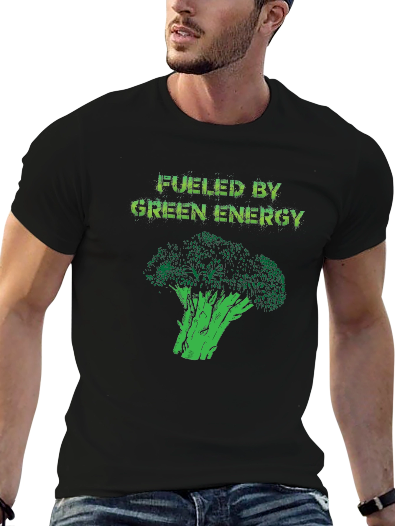 Fueled by Green Energy Black T-Shirt