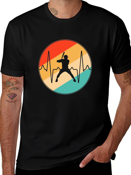 Baseball Heartbeat Tee - Vintage Style