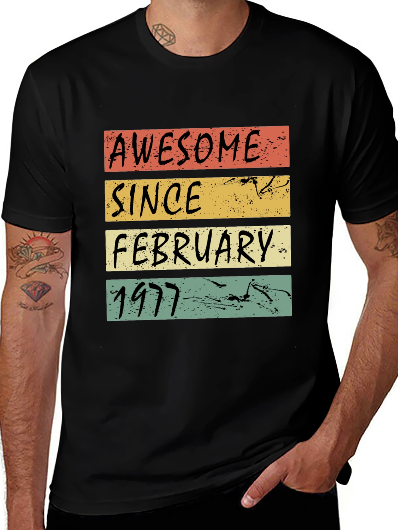 Awesome Since February 1977 Graphic T-Shirt