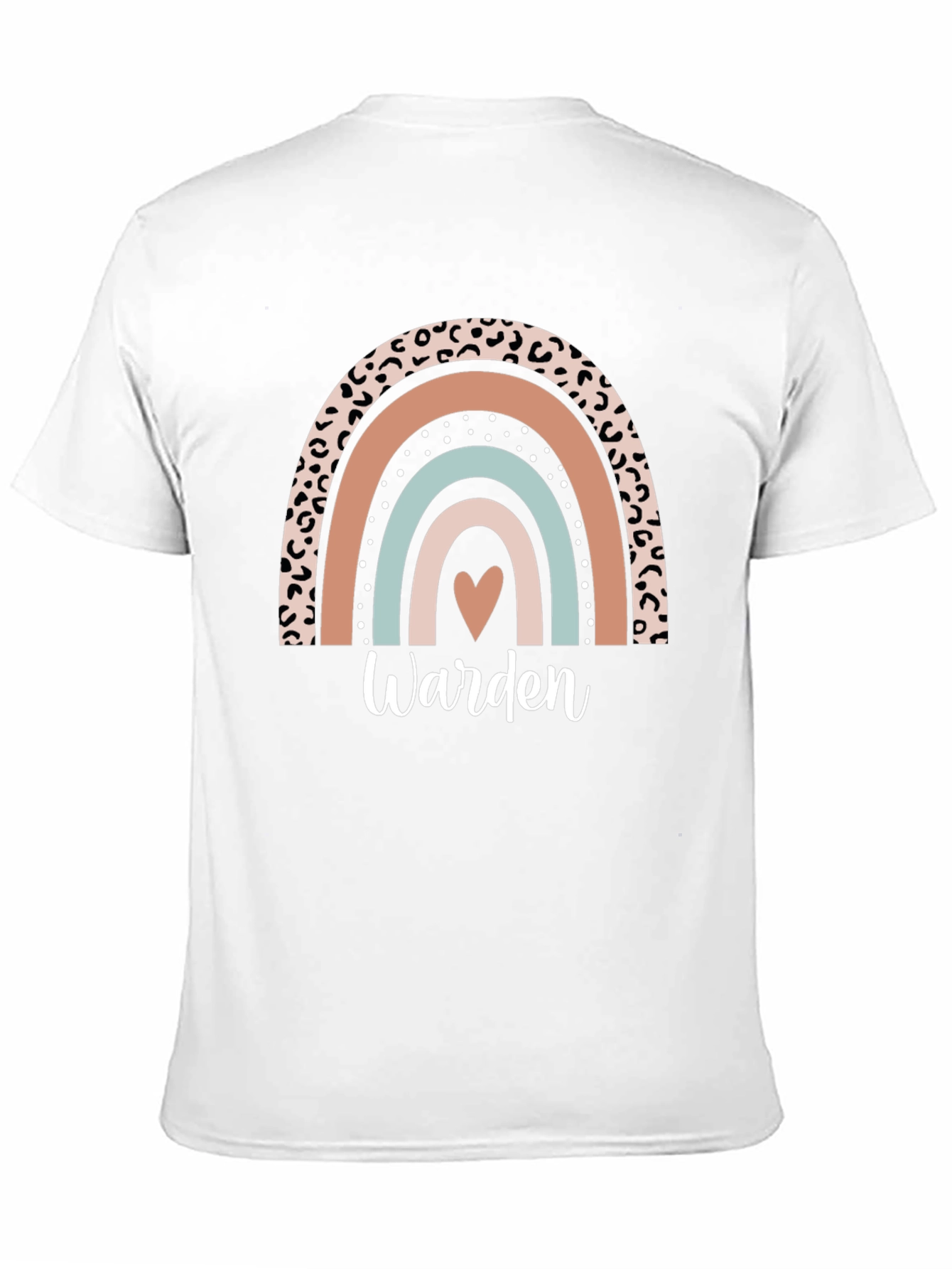 Warden Rainbow Heart Graphic T-Shirt