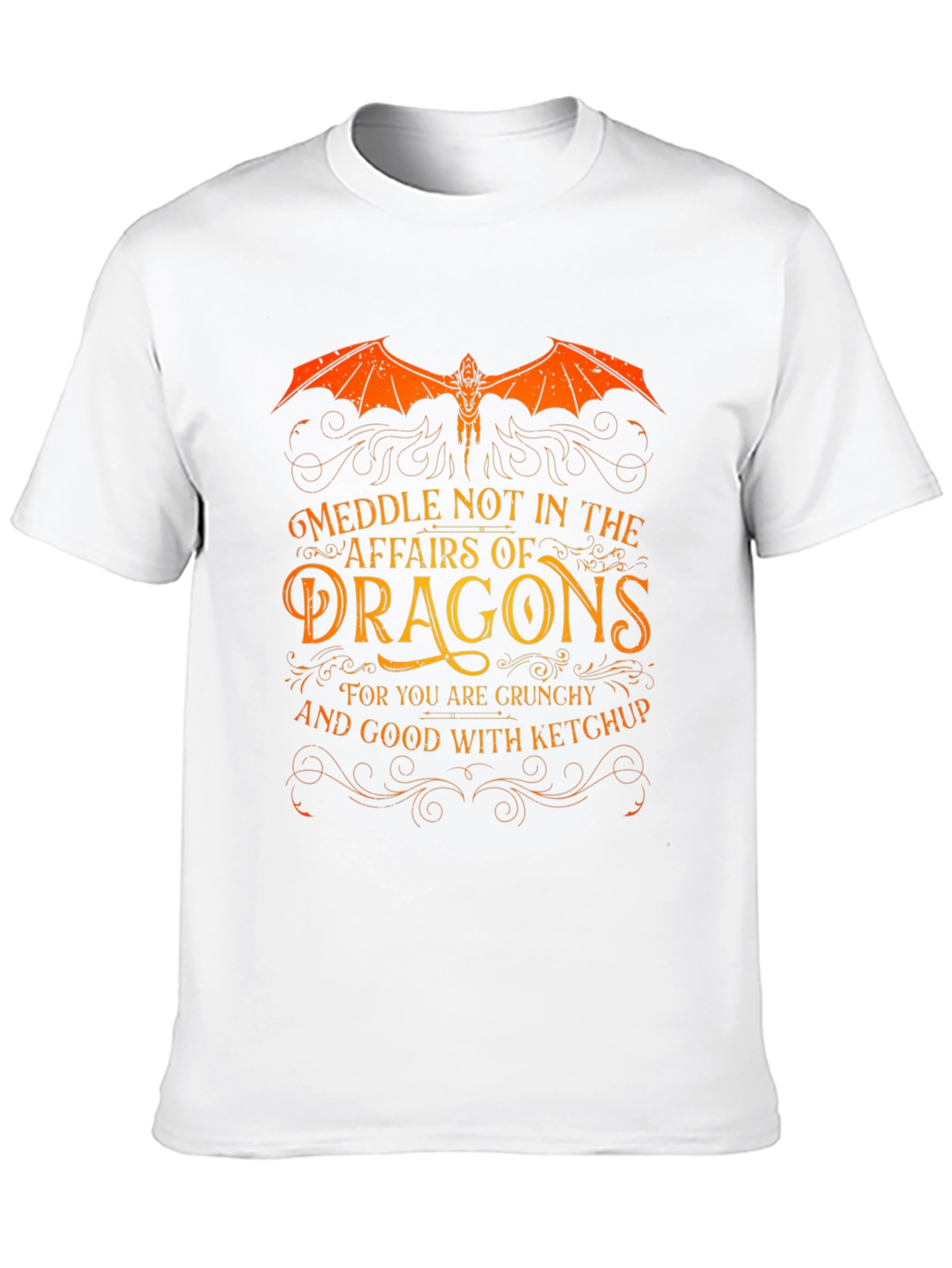 Meddle Not Dragon Graphic T-Shirt
