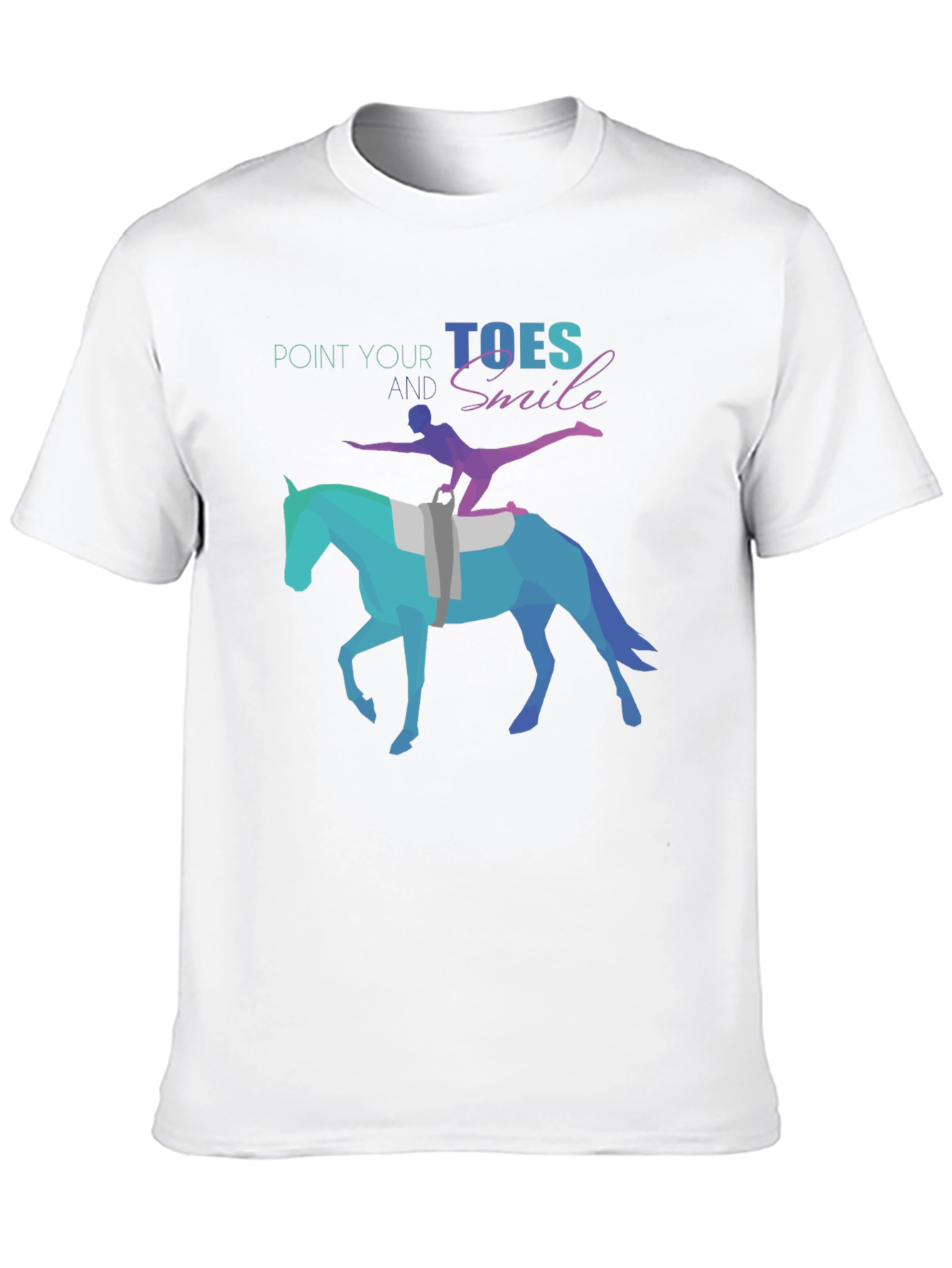 Equestrian T-Shirt: Point Your Toes and Smile