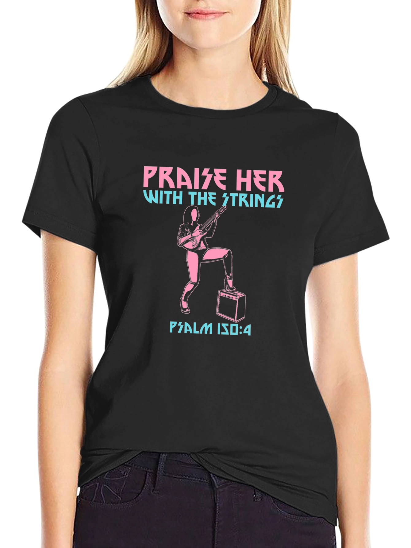 Praise Her With Strings Graphic T-Shirt