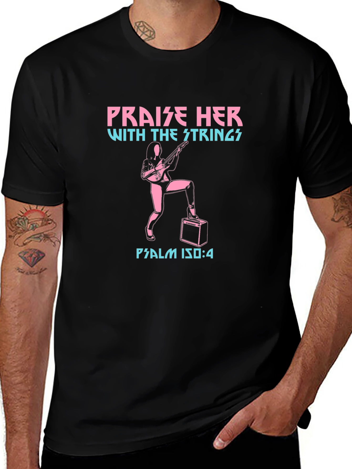 Praise Her With Strings Graphic T-Shirt