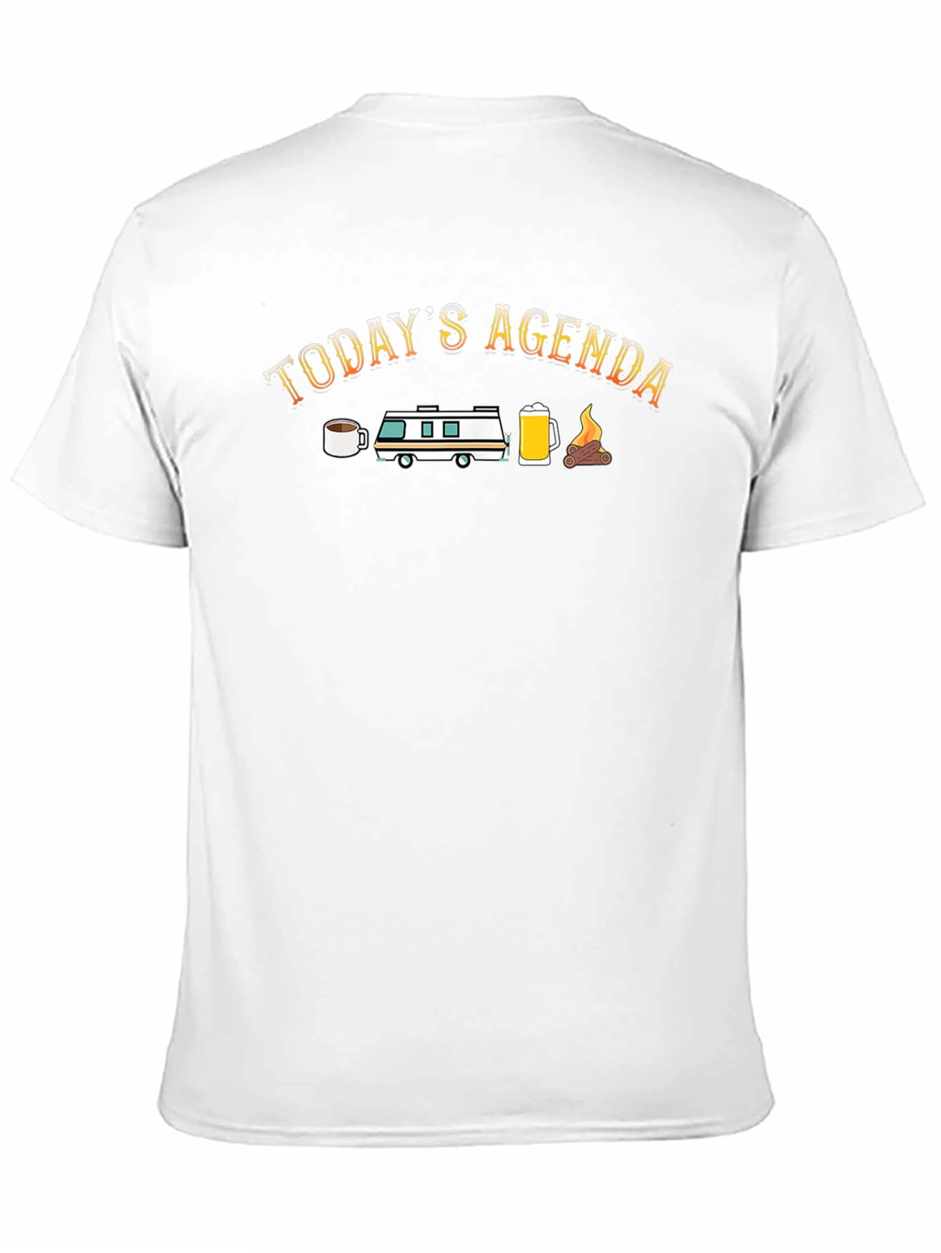 Todays Agenda Camping Graphic Tee