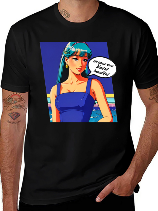 Anime Girl Graphic T-Shirt - Be Your Own Kind of Beautiful