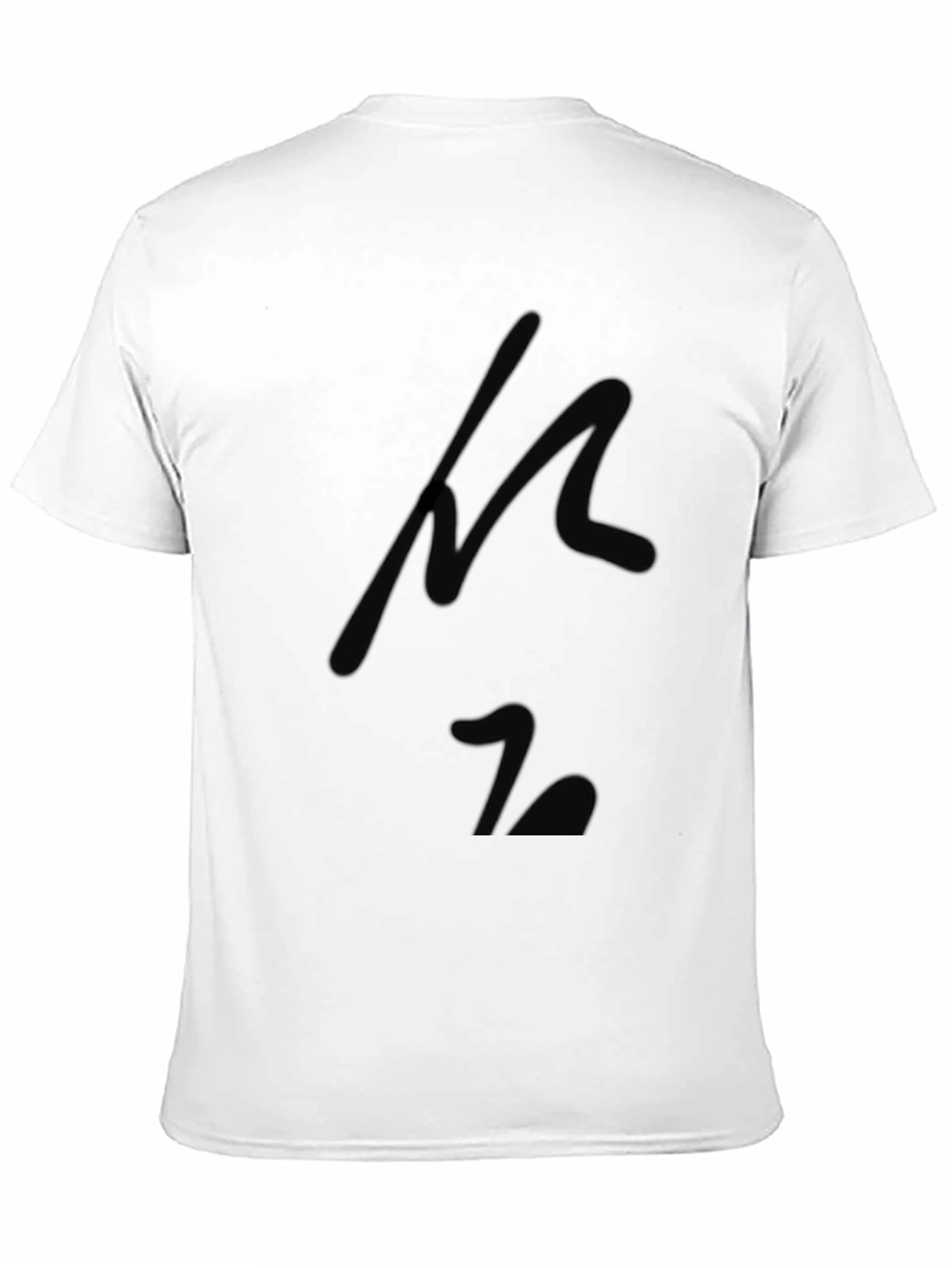 Minimalist Black Cotton T-Shirt with Subtle Design