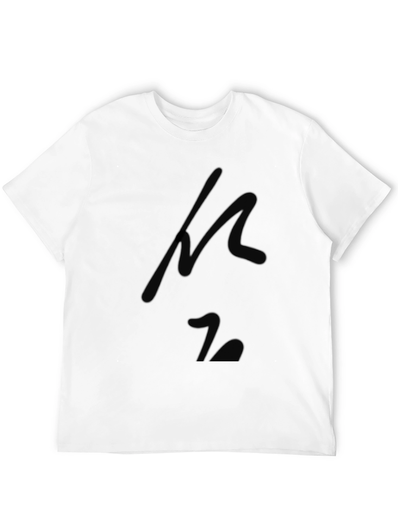 Minimalist Black Cotton T-Shirt with Subtle Design
