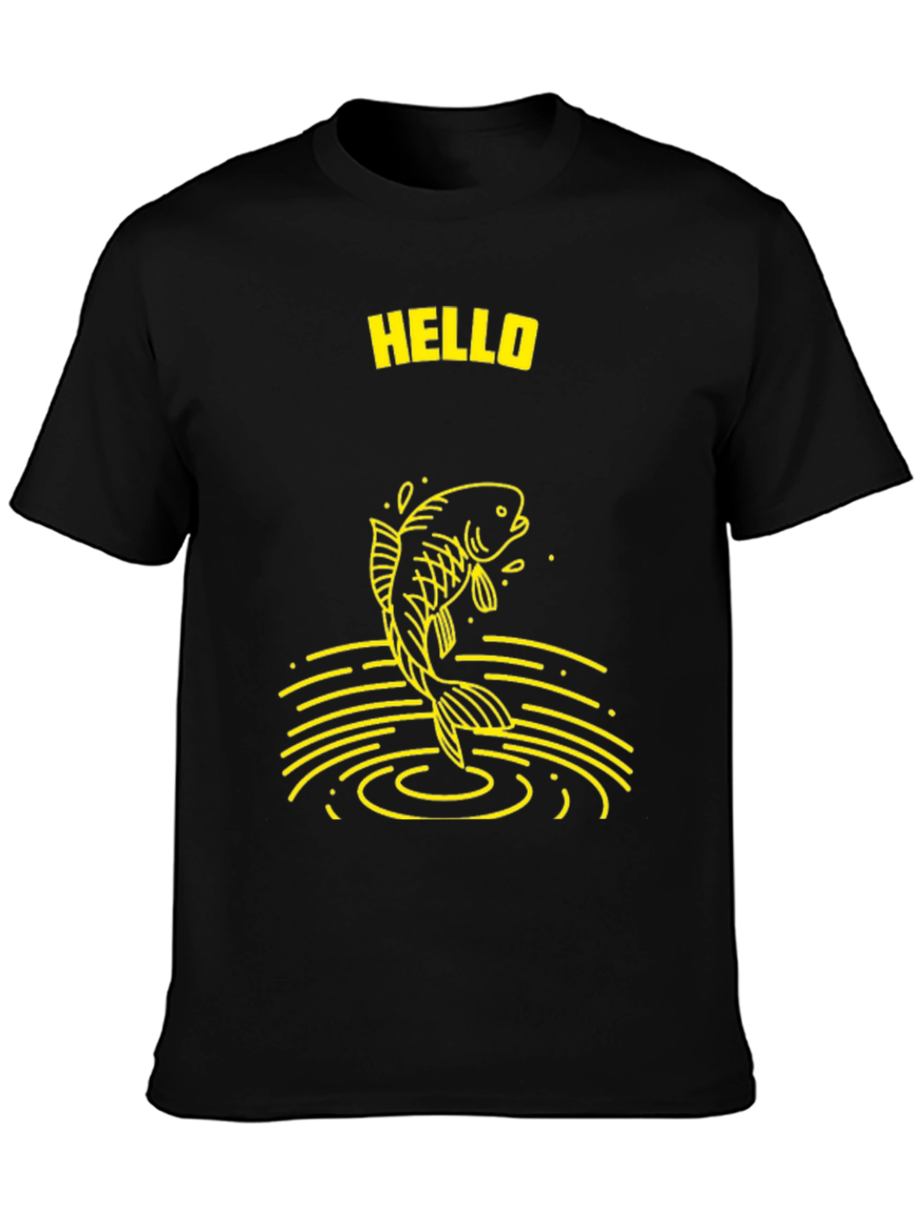 Hello Fish Graphic T-Shirt
