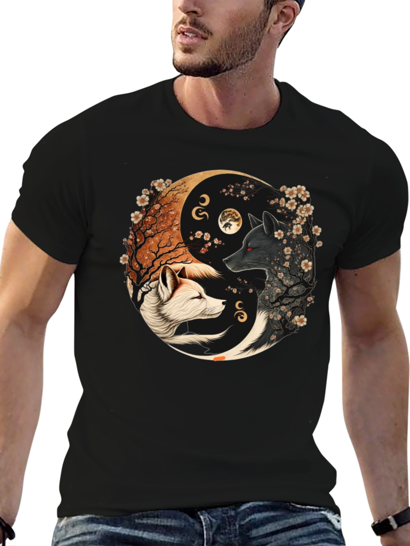Yin Yang Wolves T-Shirt