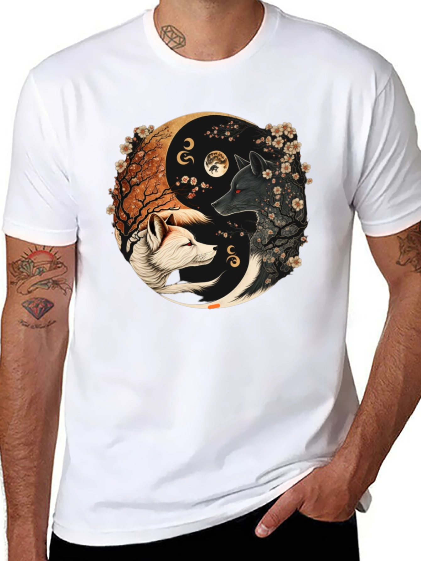 Yin Yang Wolves T-Shirt