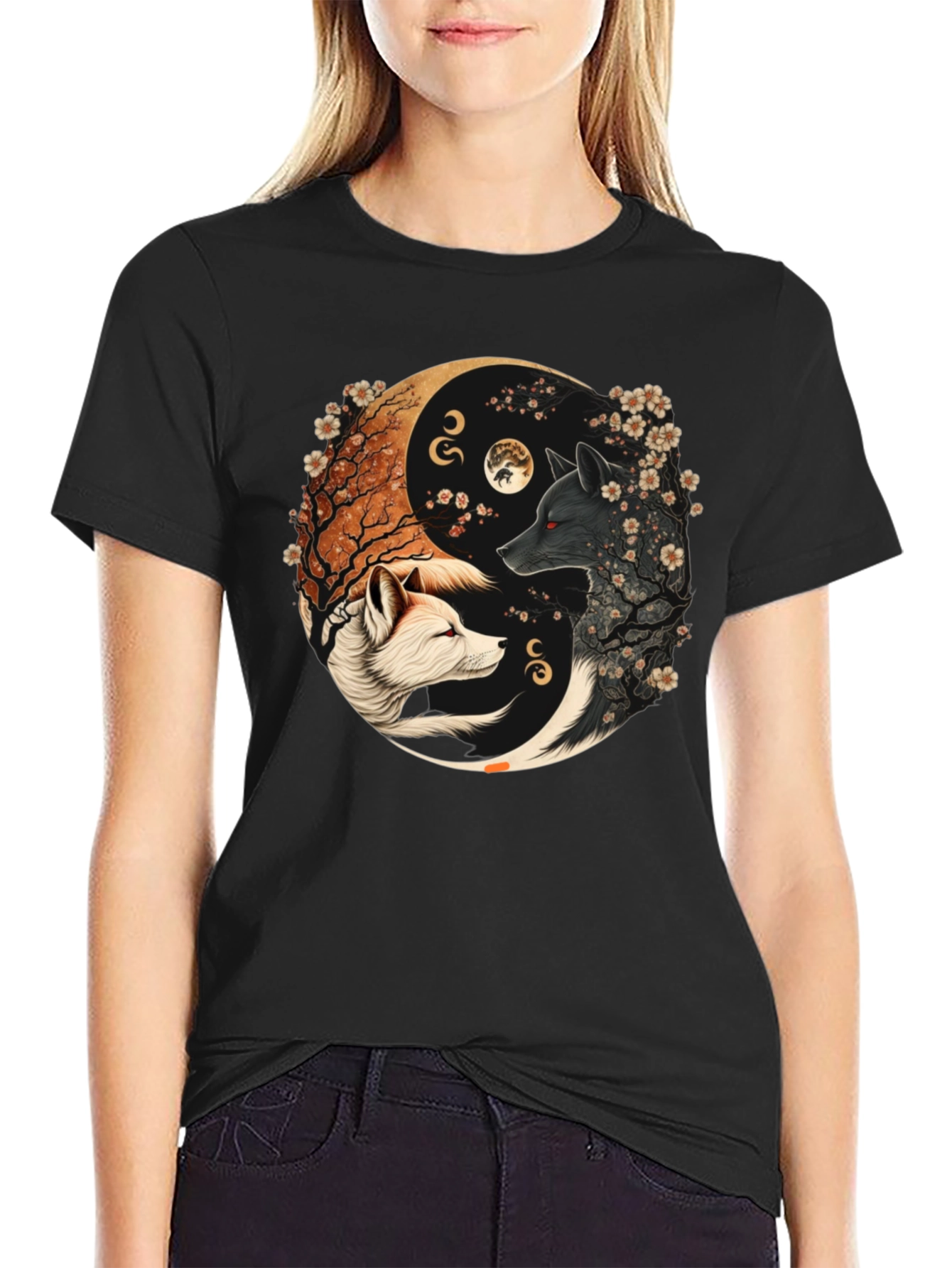 Yin Yang Wolves T-Shirt