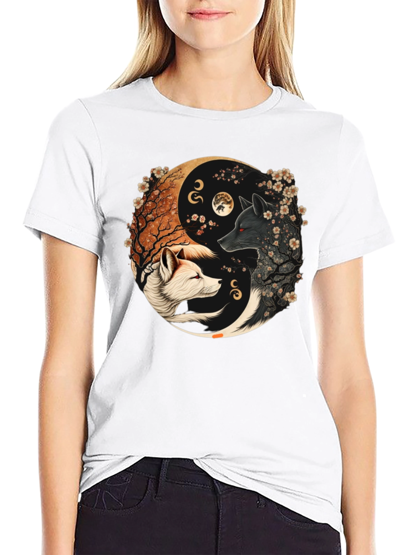 Yin Yang Wolves T-Shirt