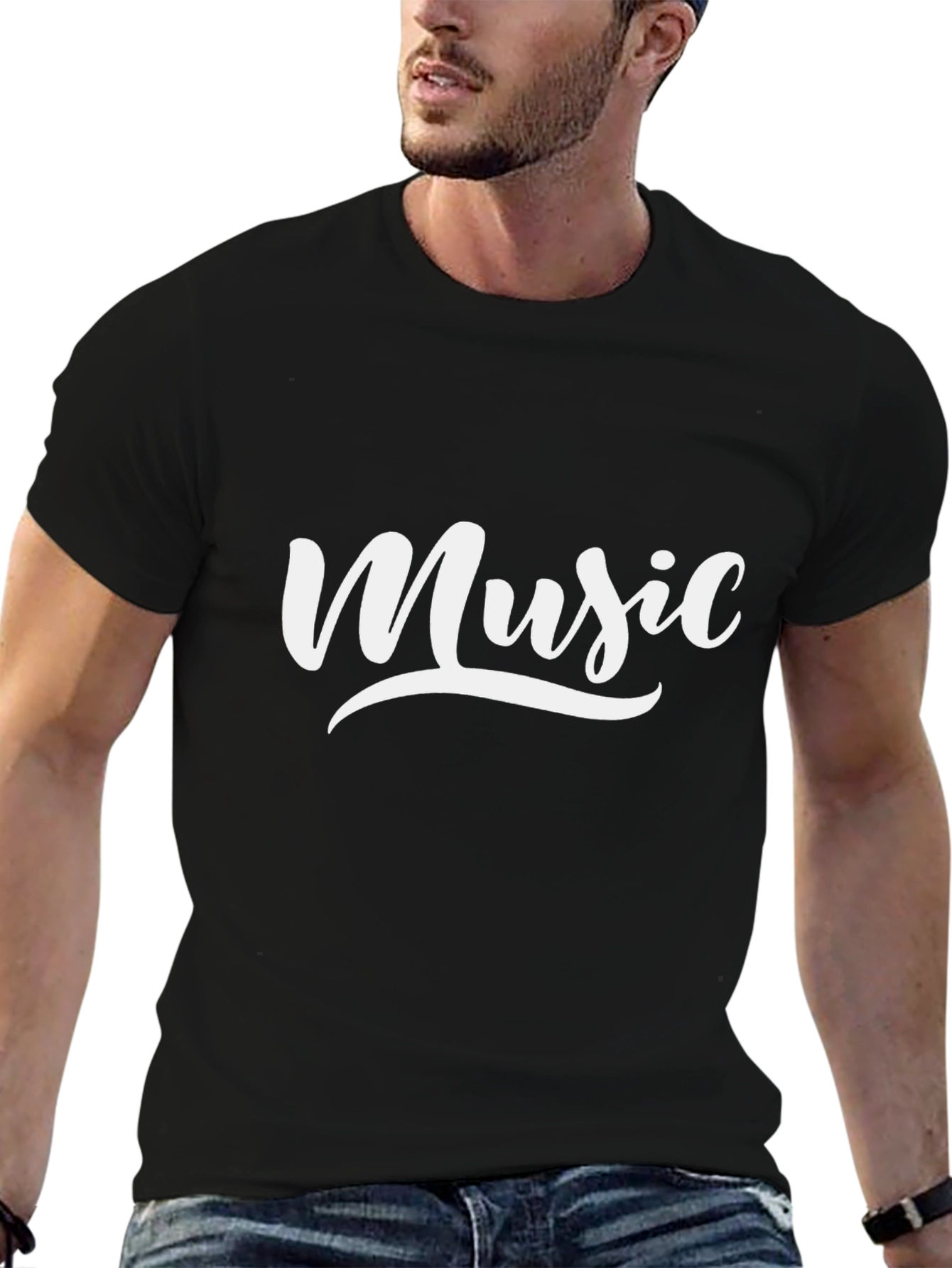 Music Graphic Black T-Shirt