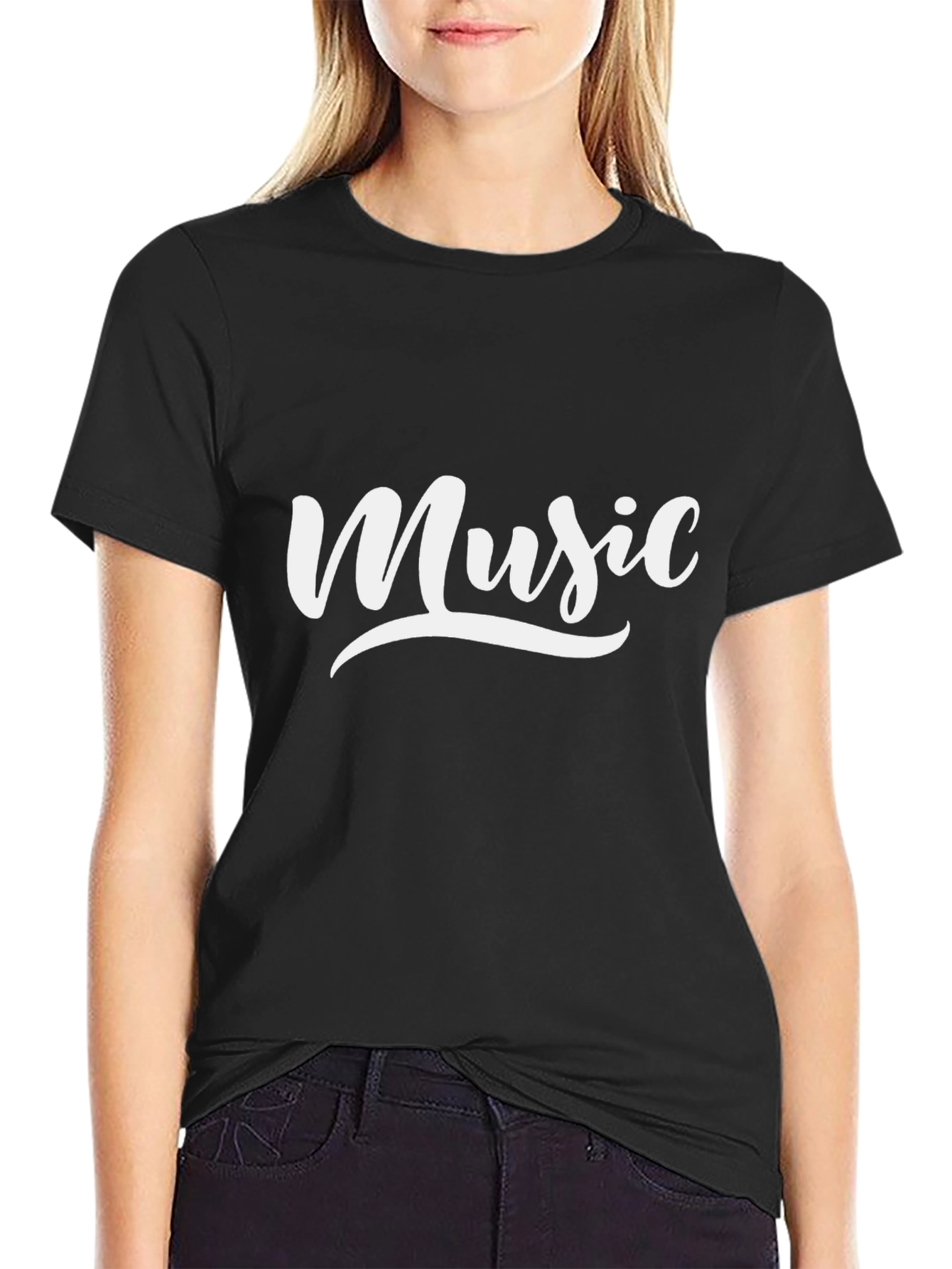 Music Graphic Black T-Shirt