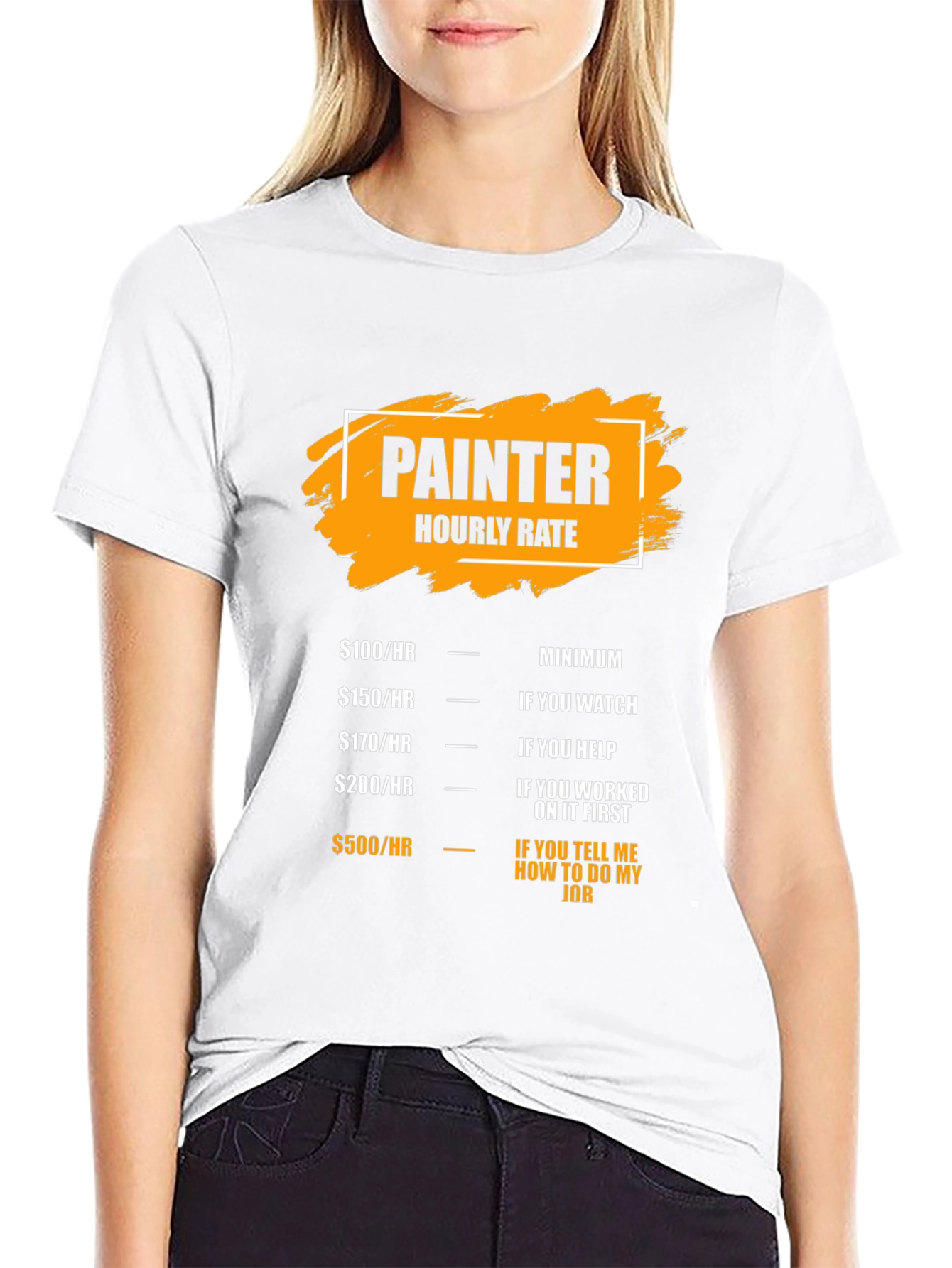 Painter Hourly Rate Funny T-Shirt