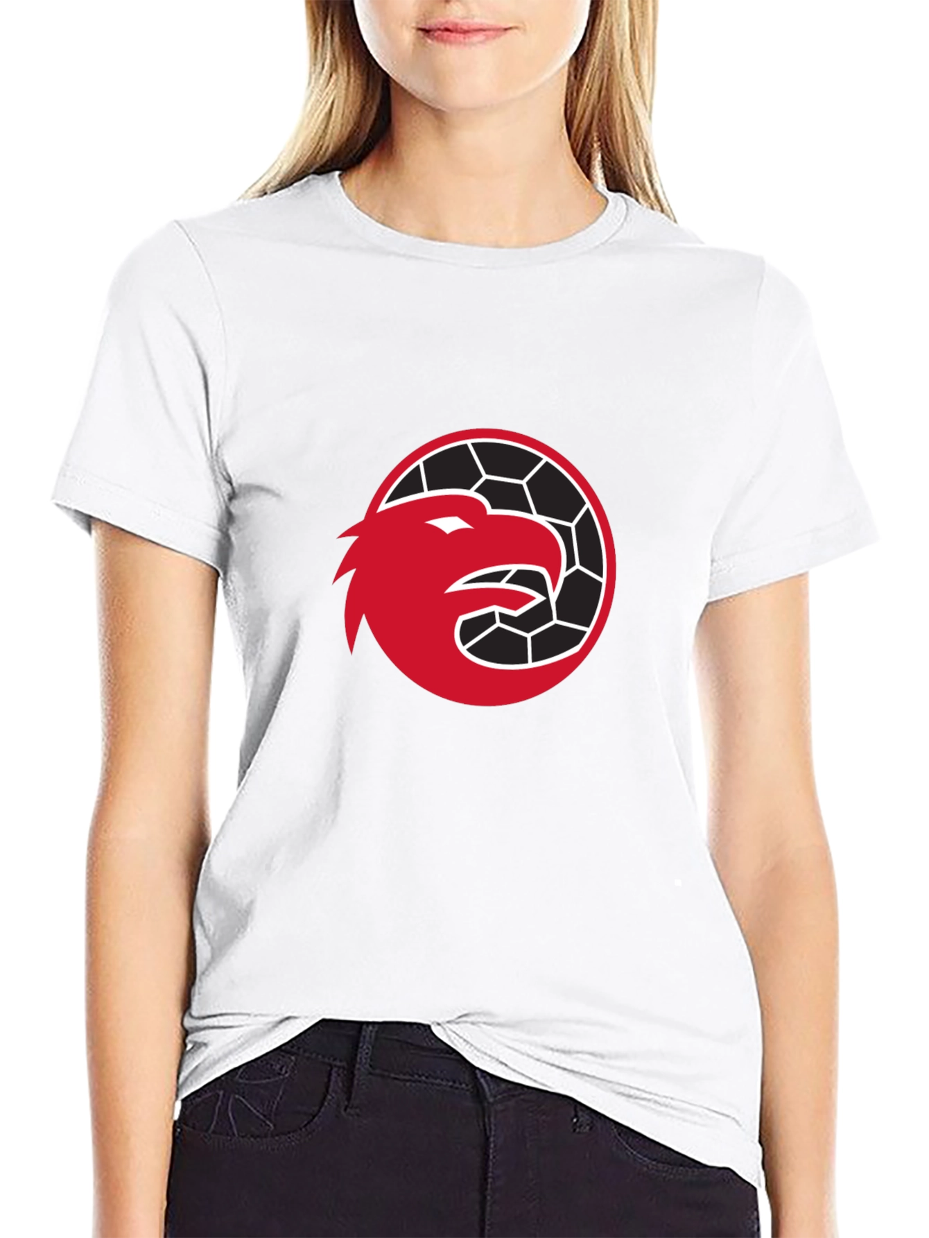Red Eagle Graphic Black T-Shirt