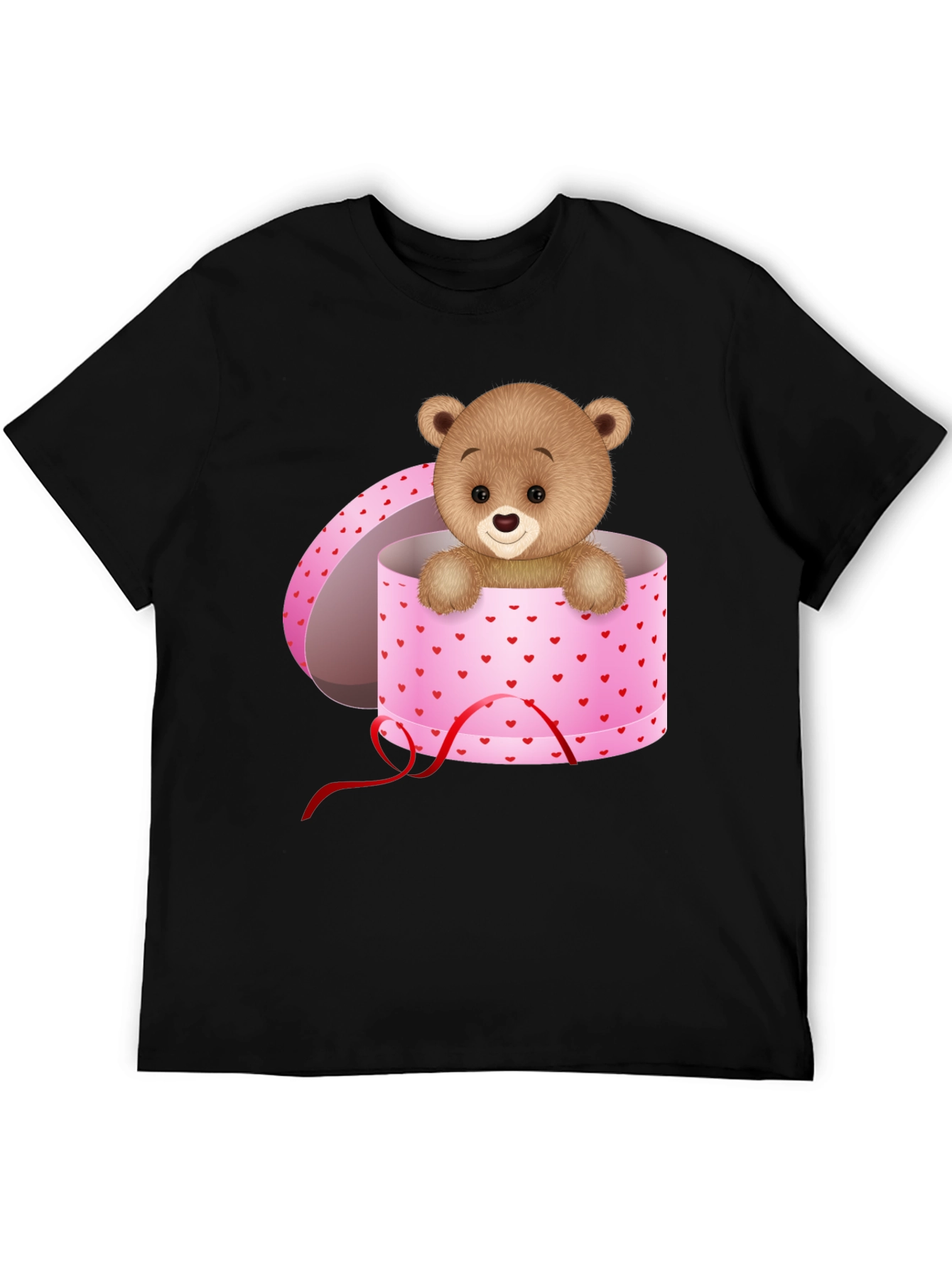 Teddy Bear in Gift Box Graphic T-Shirt