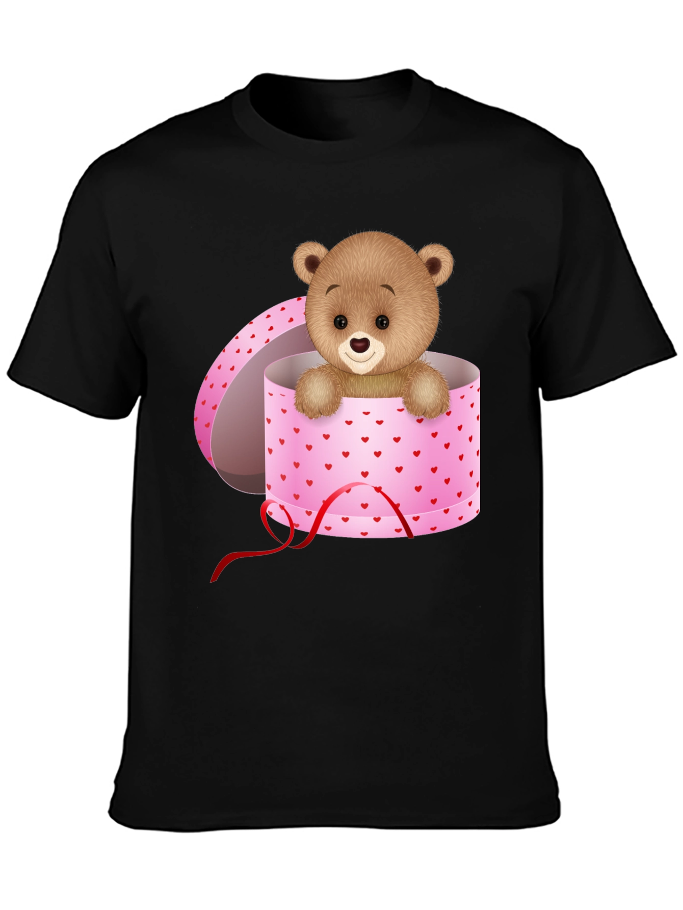 Teddy Bear in Gift Box Graphic T-Shirt