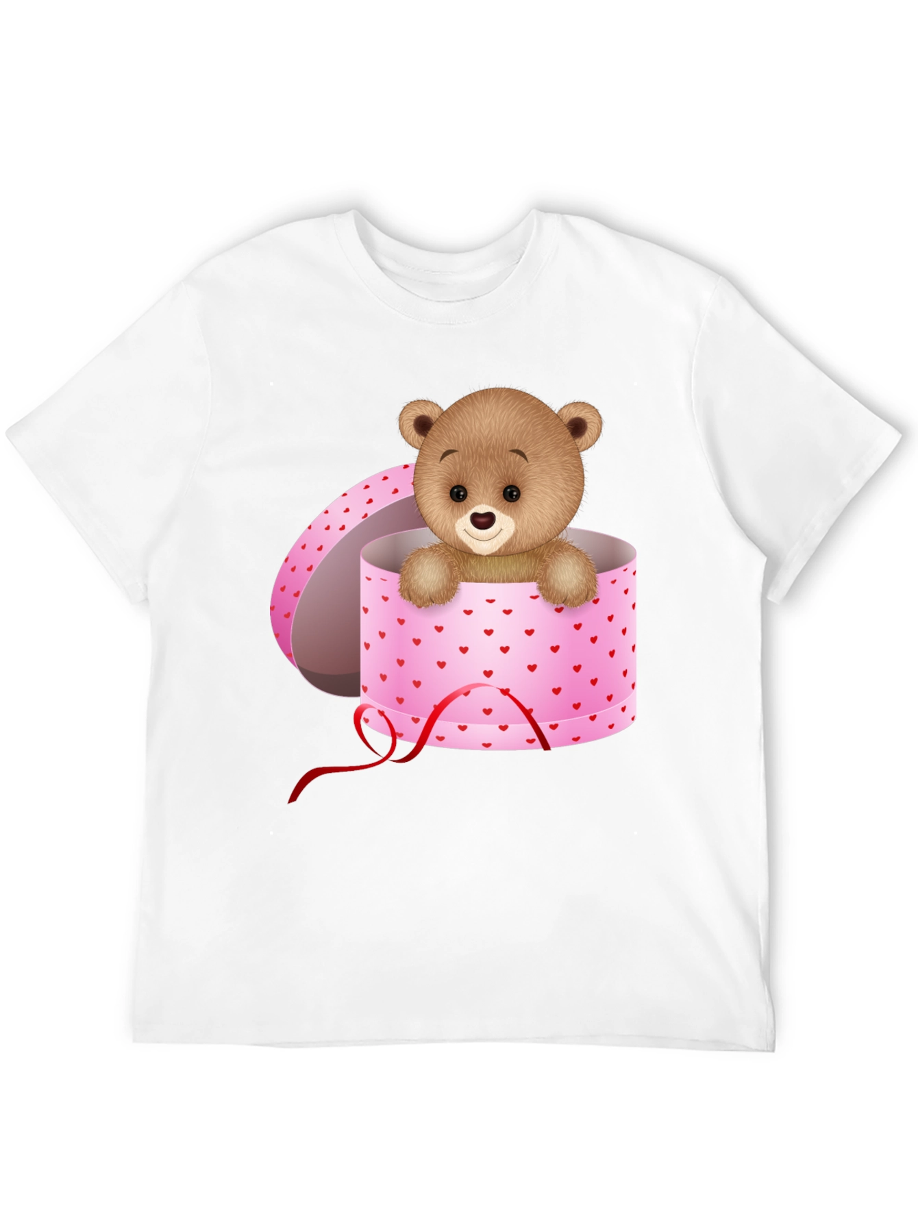 Teddy Bear in Gift Box Graphic T-Shirt