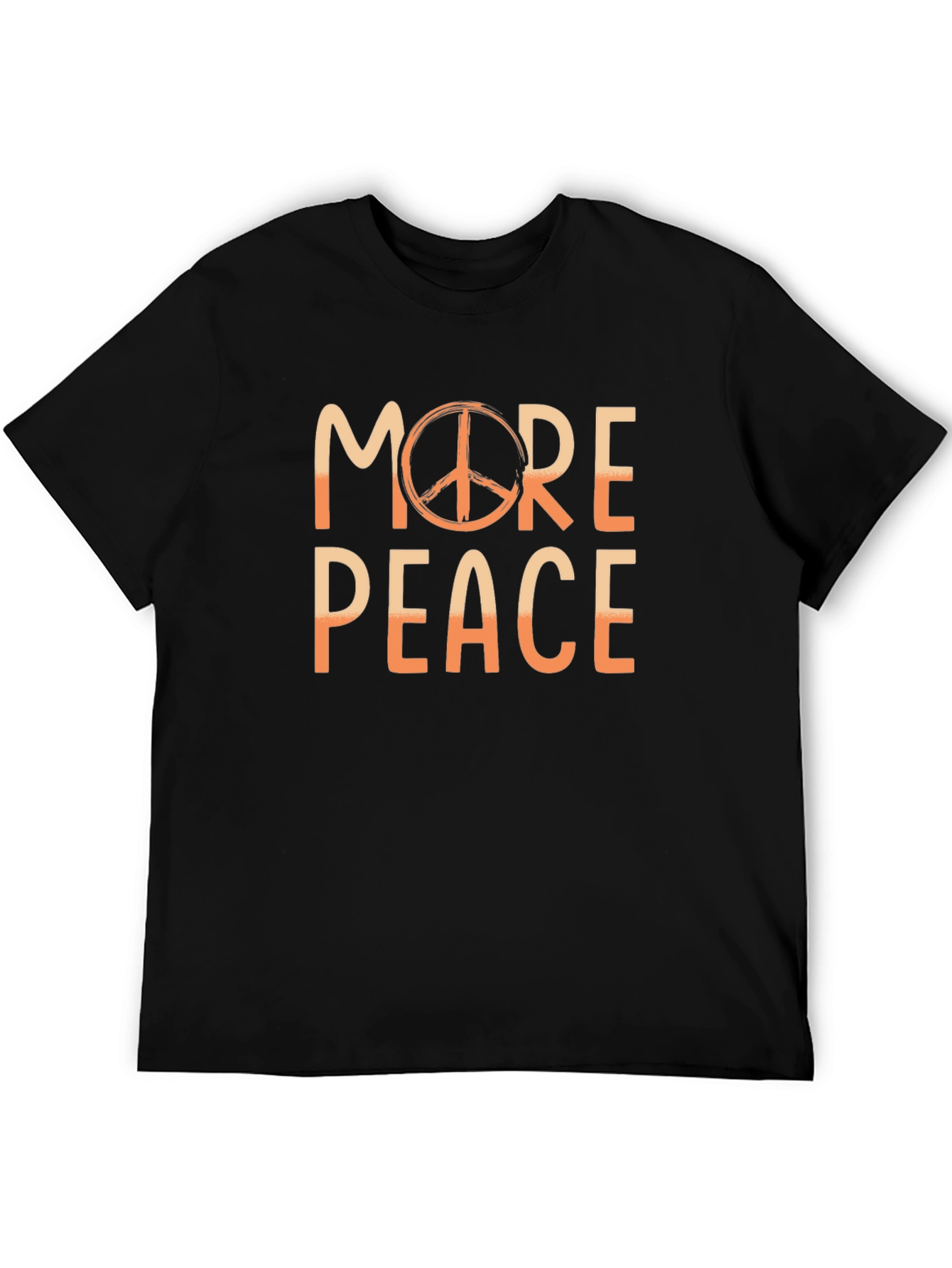 More Peace Black Graphic T-Shirt