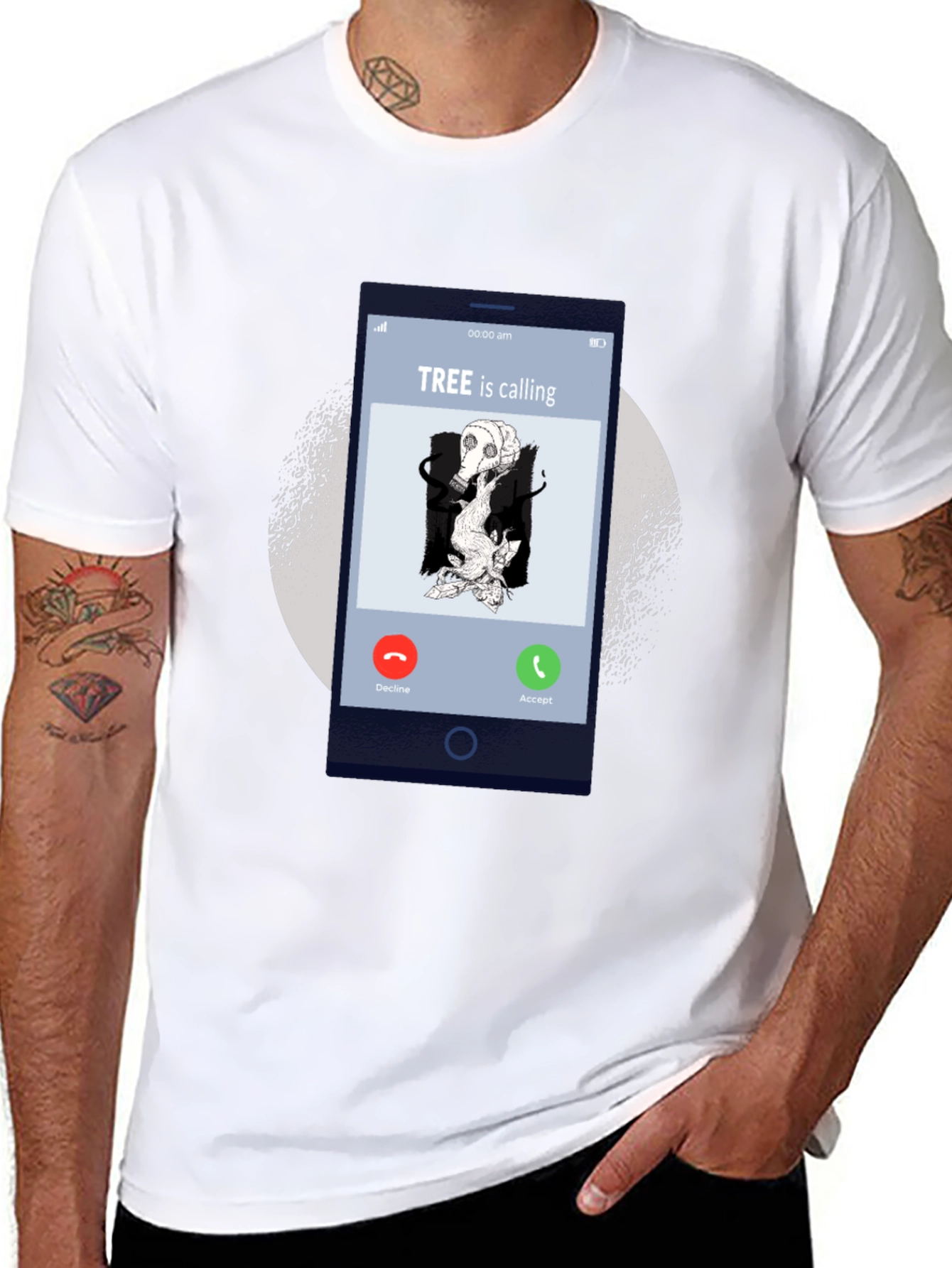 Tree is Calling Graphic T-Shirt - Eco Awareness Tee