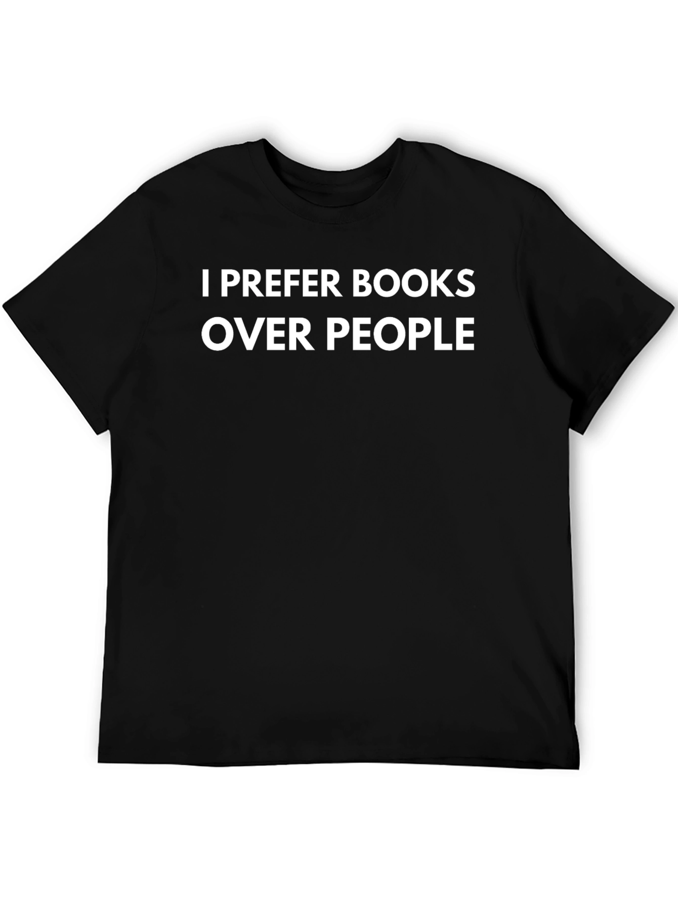 I Prefer Books Over People Graphic Tee