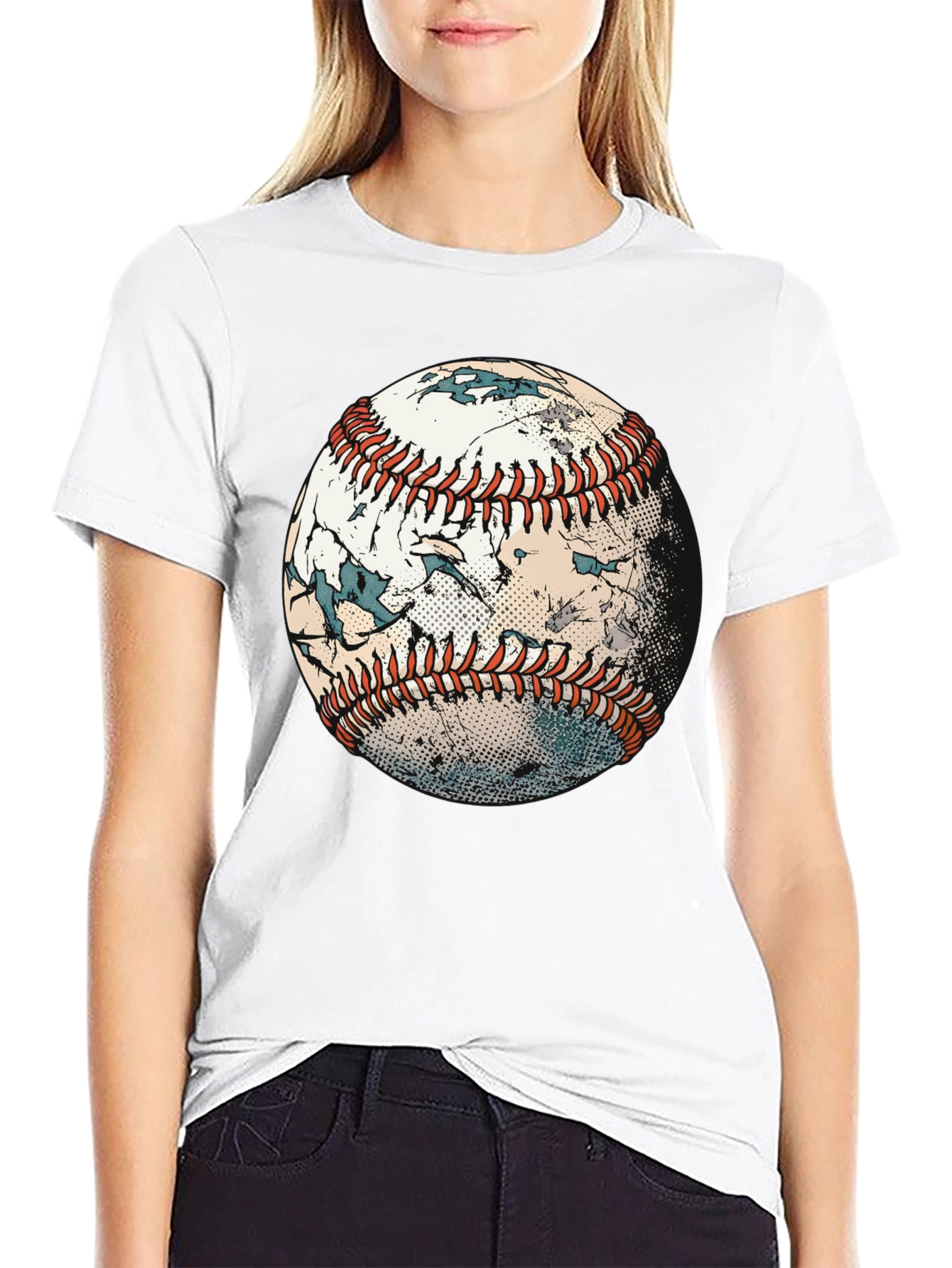Baseball T-Shirt - Distressed Graphic Tee