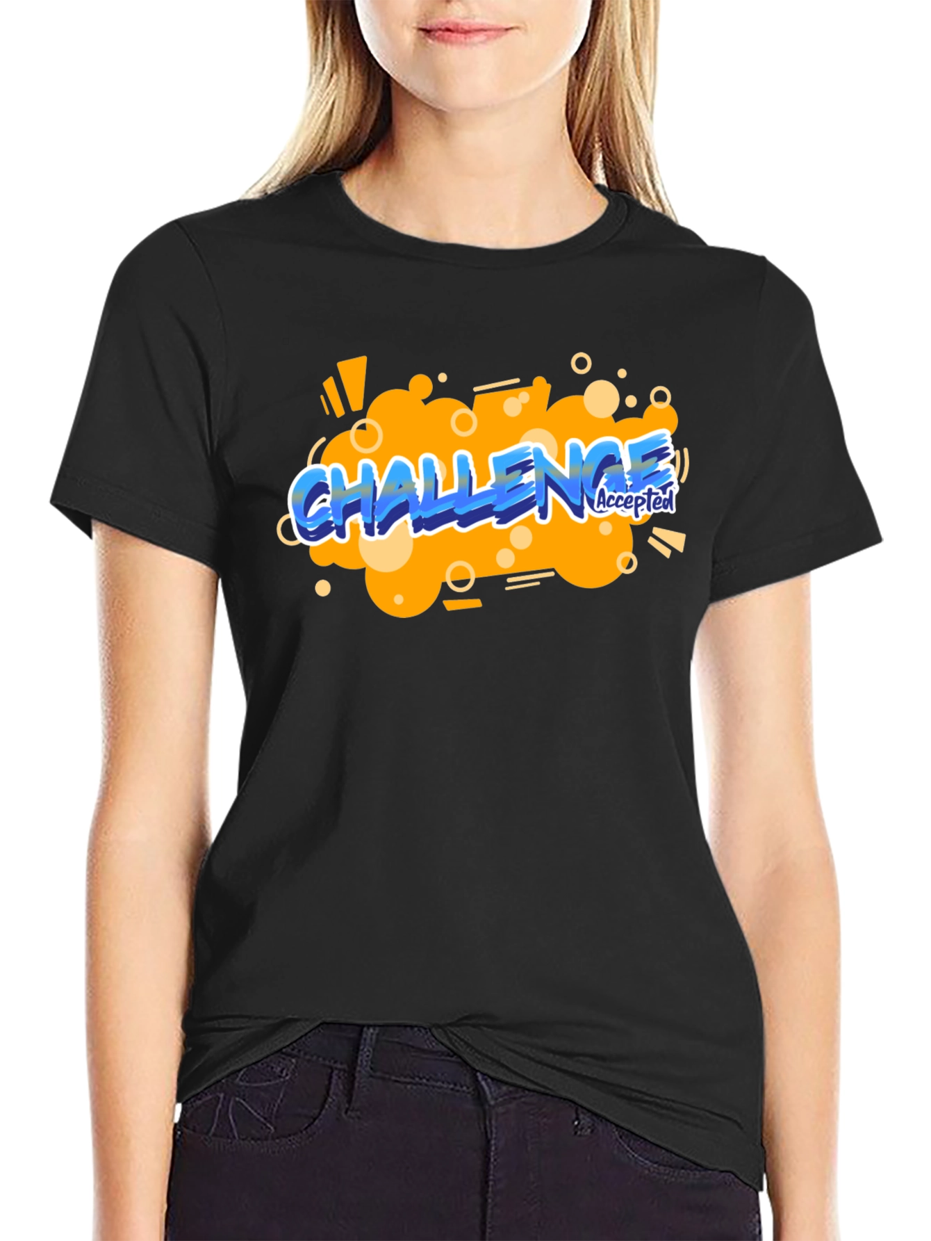 Challenge Accepted Graphic Tee - Bold Statement Shirt